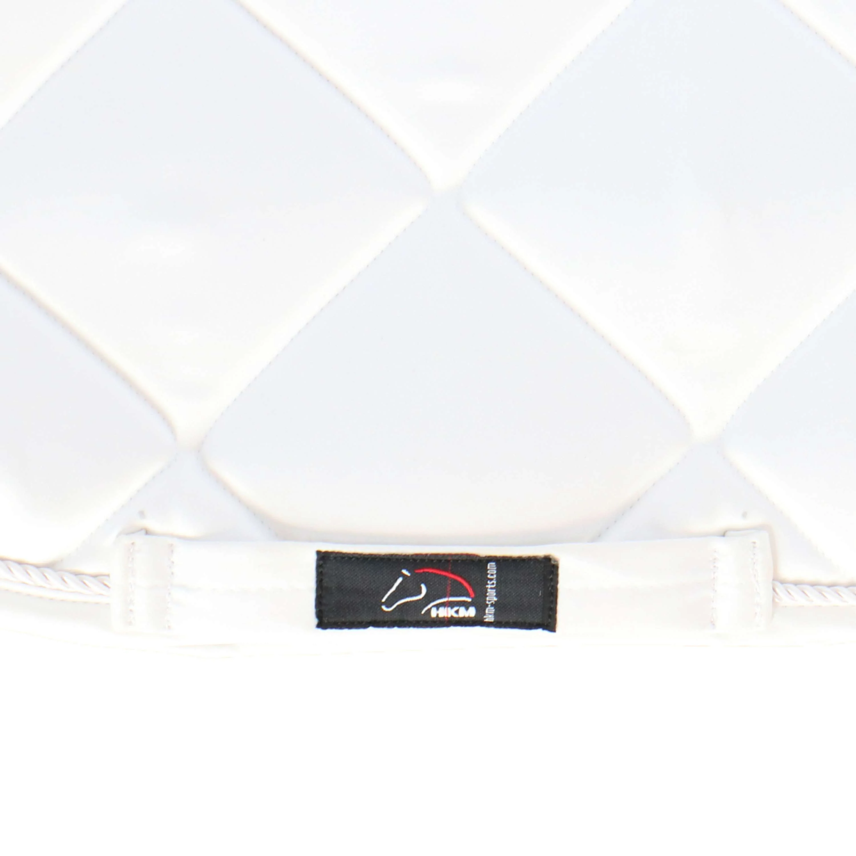 HKM Tapis de Selle Bergamo Polyvalence Blanc - Image 4
