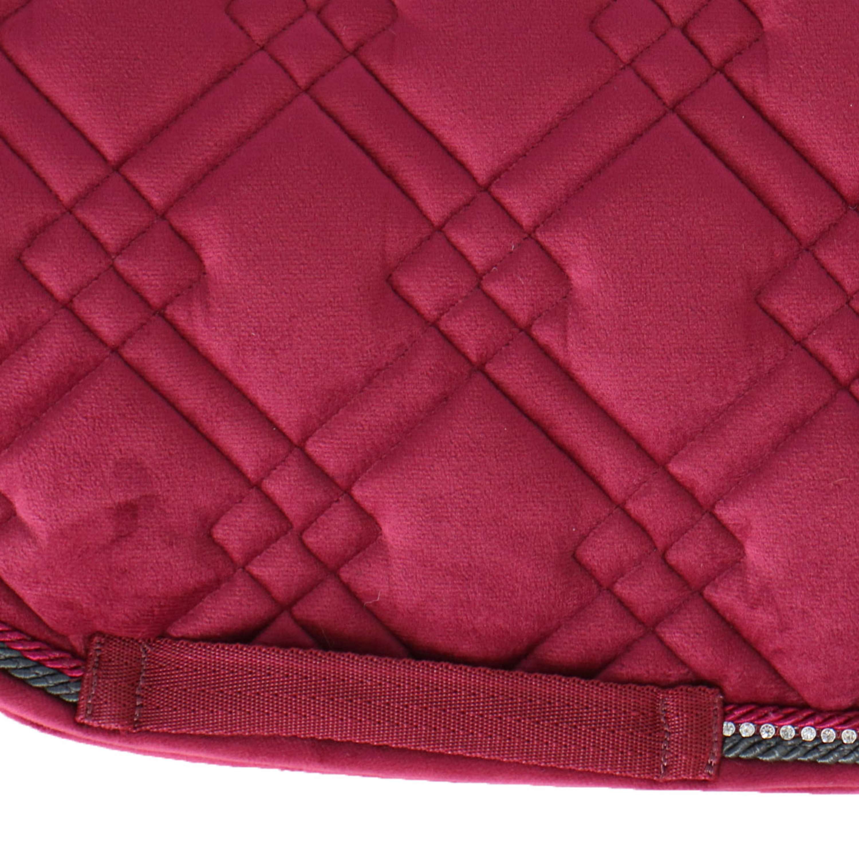 HKM Tapis de Selle Berry Dressage Vin rouge - Image 4
