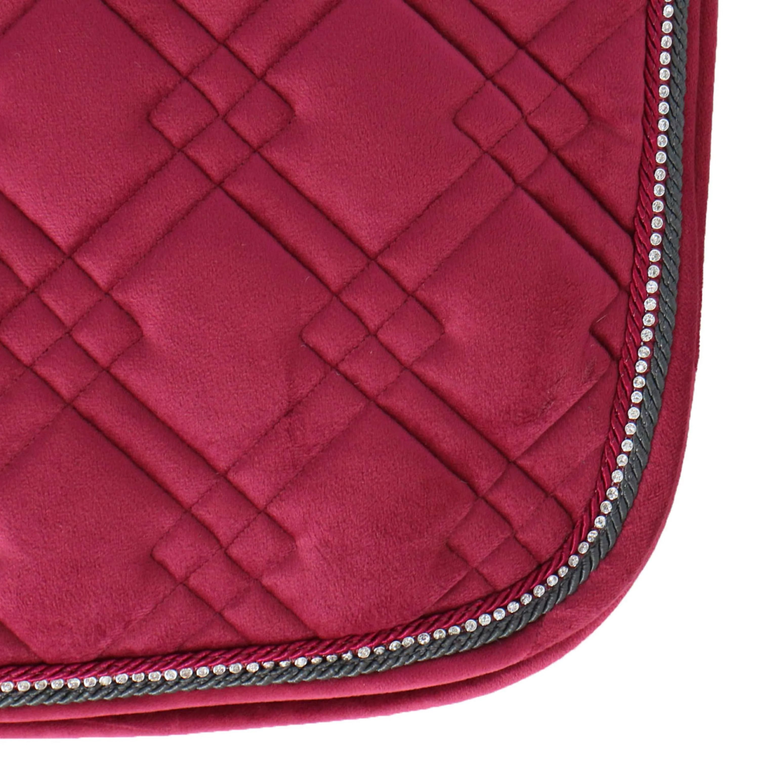 HKM Tapis de Selle Berry Dressage Vin rouge - Image 5