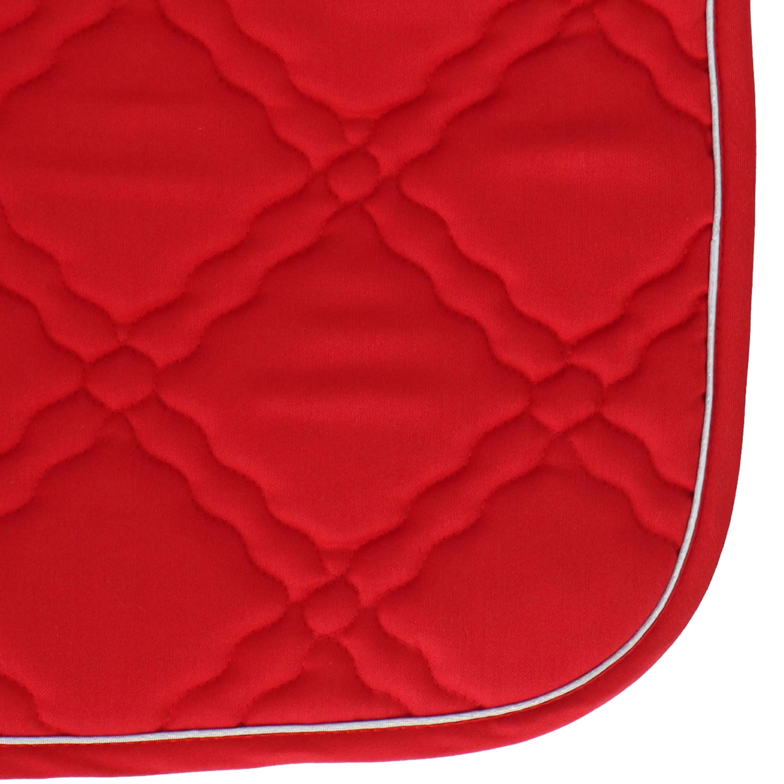 HKM Tapis de Selle Bologna Polyvalent Rouge - Image 5