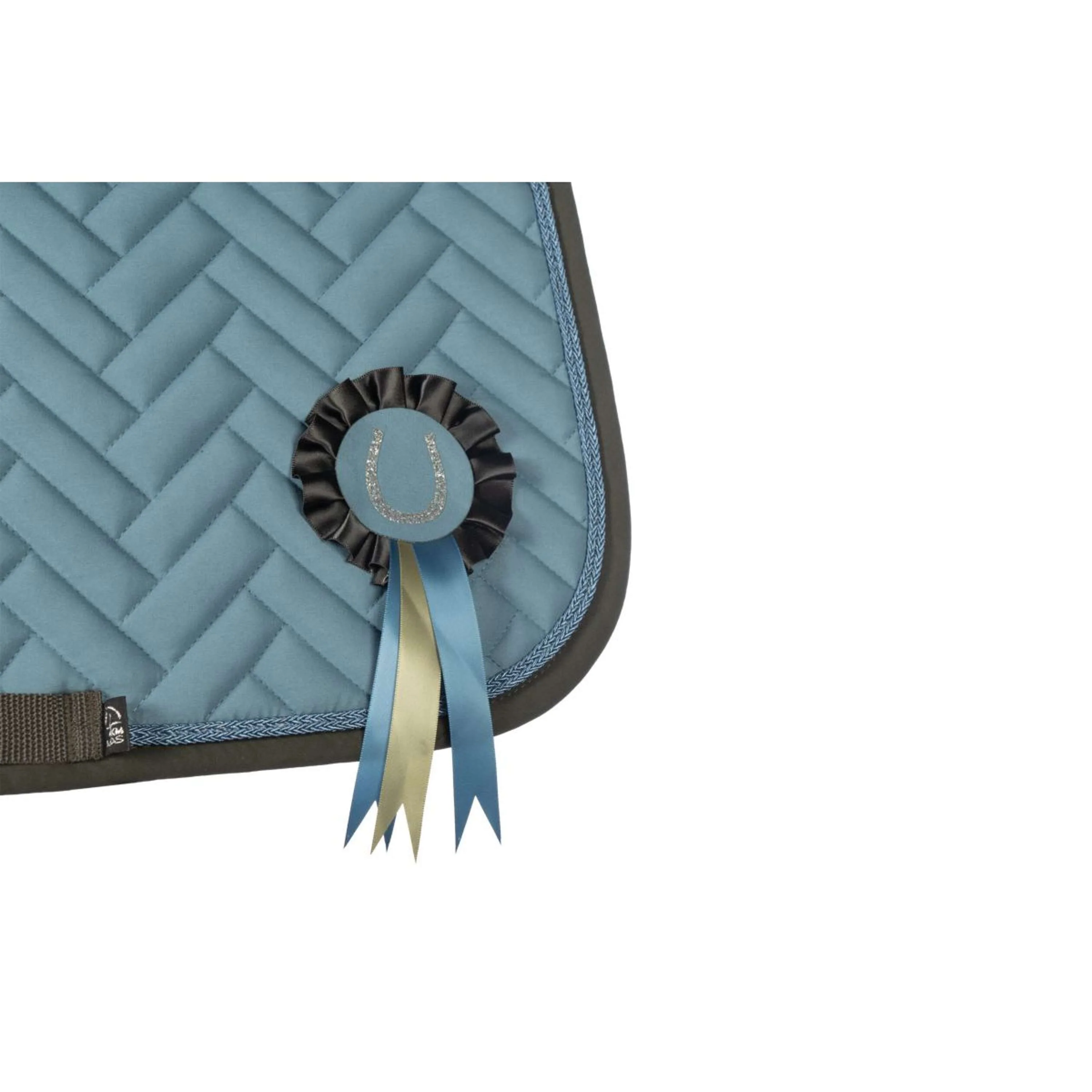 HKM Tapis de Selle Nele Dressage Bleu Fumeé - Image 6