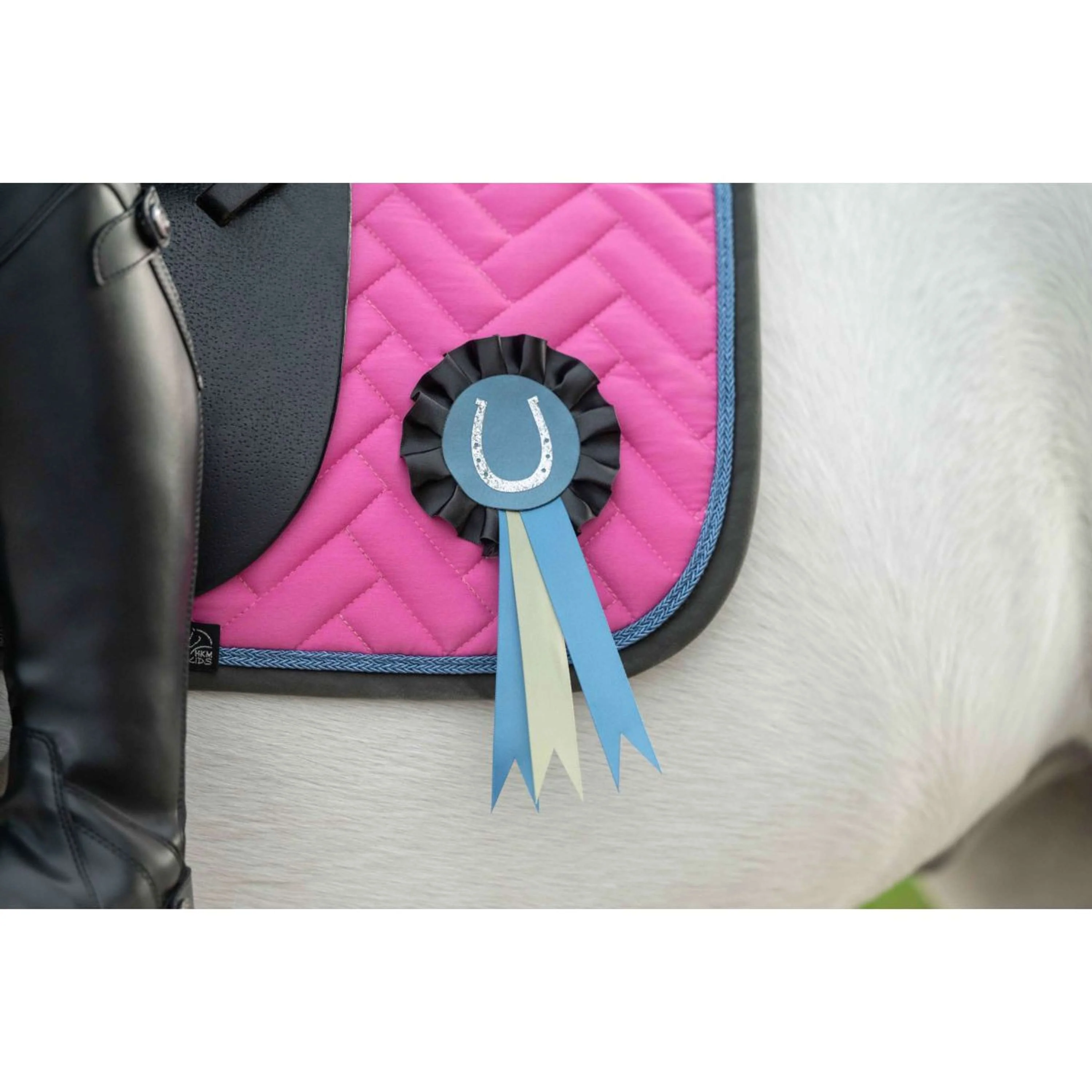 HKM Tapis de Selle Nele Dressage Rose - Image 6