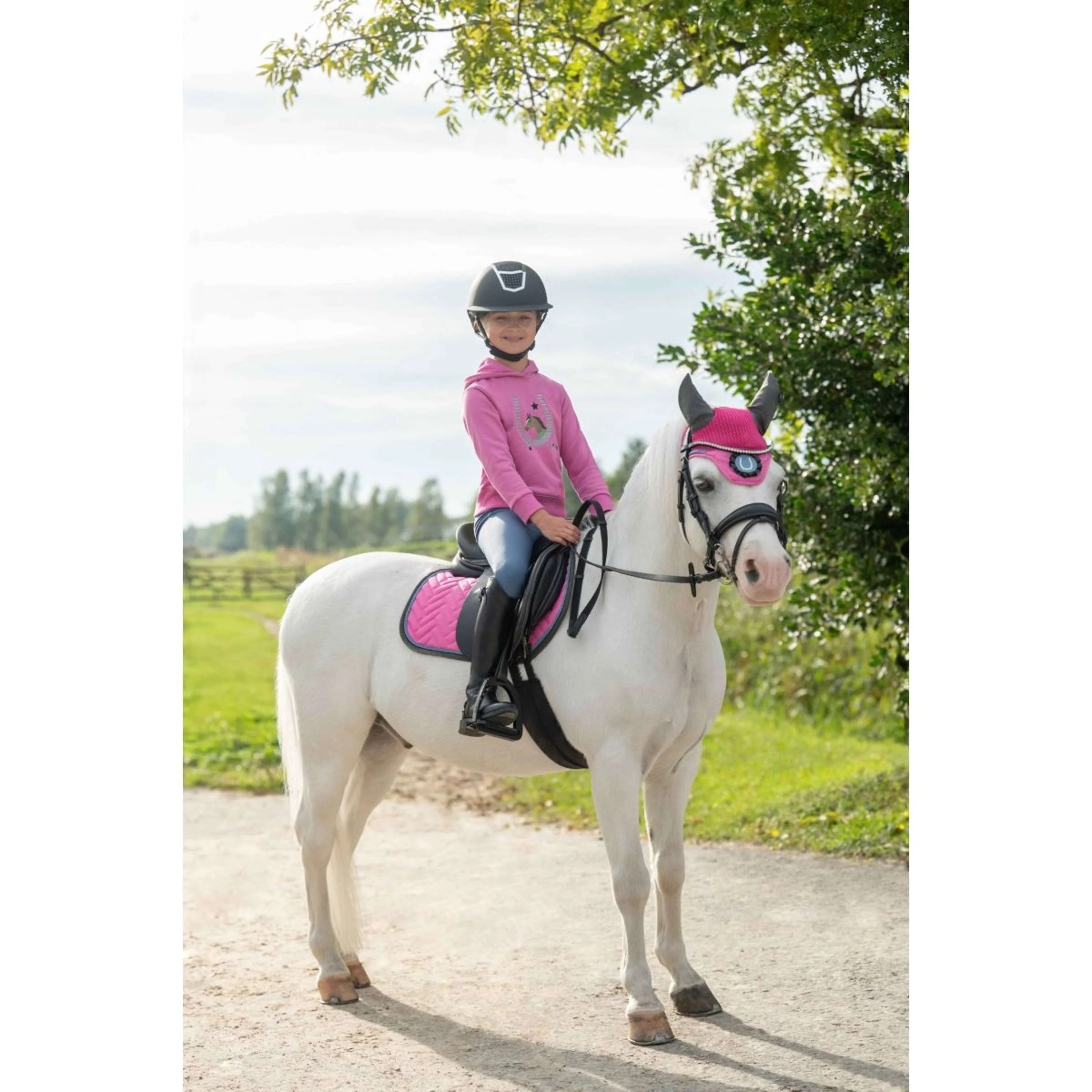 HKM Tapis de Selle Nele Dressage Rose - Image 8