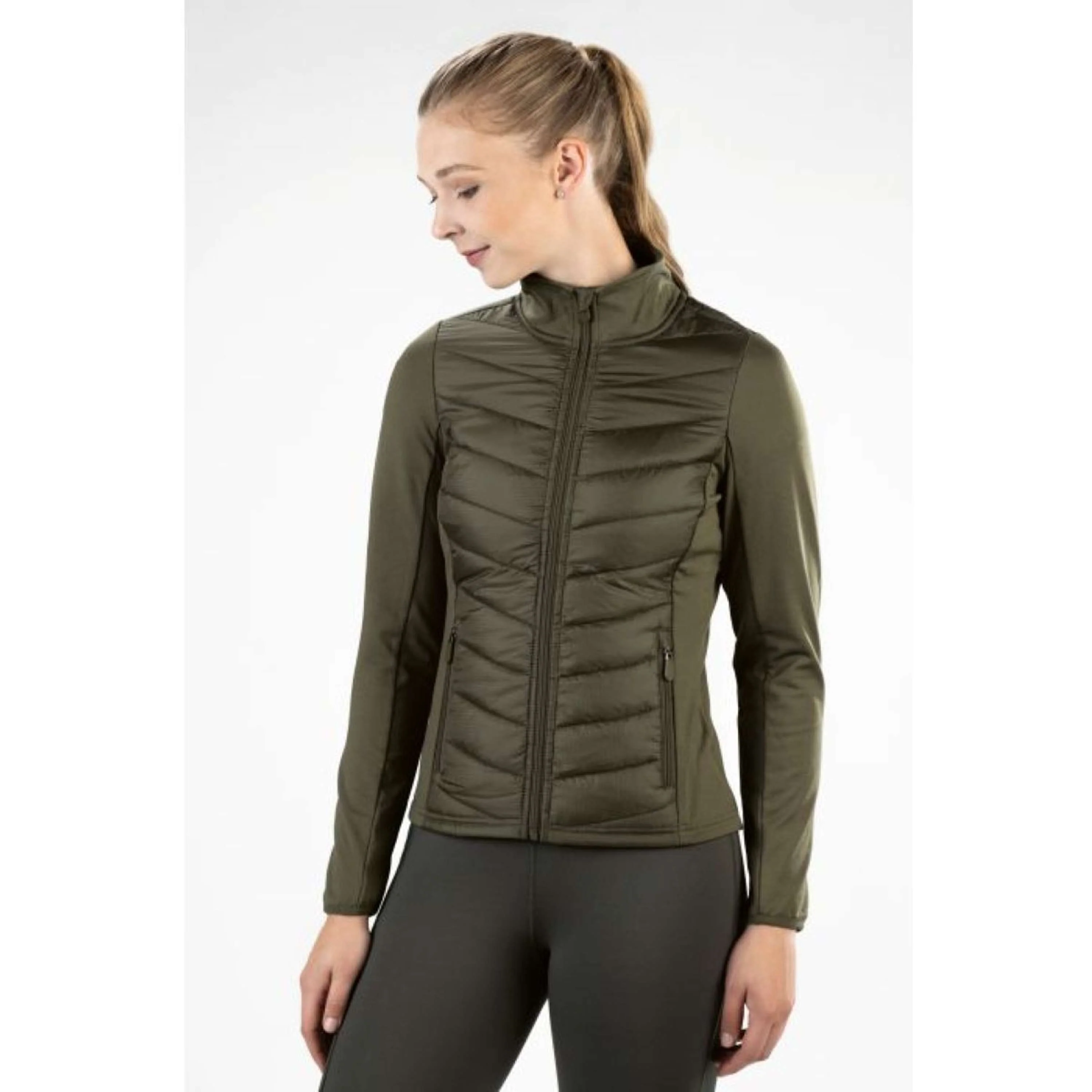 HKM Veste Prag Nylon Olive - Image 2