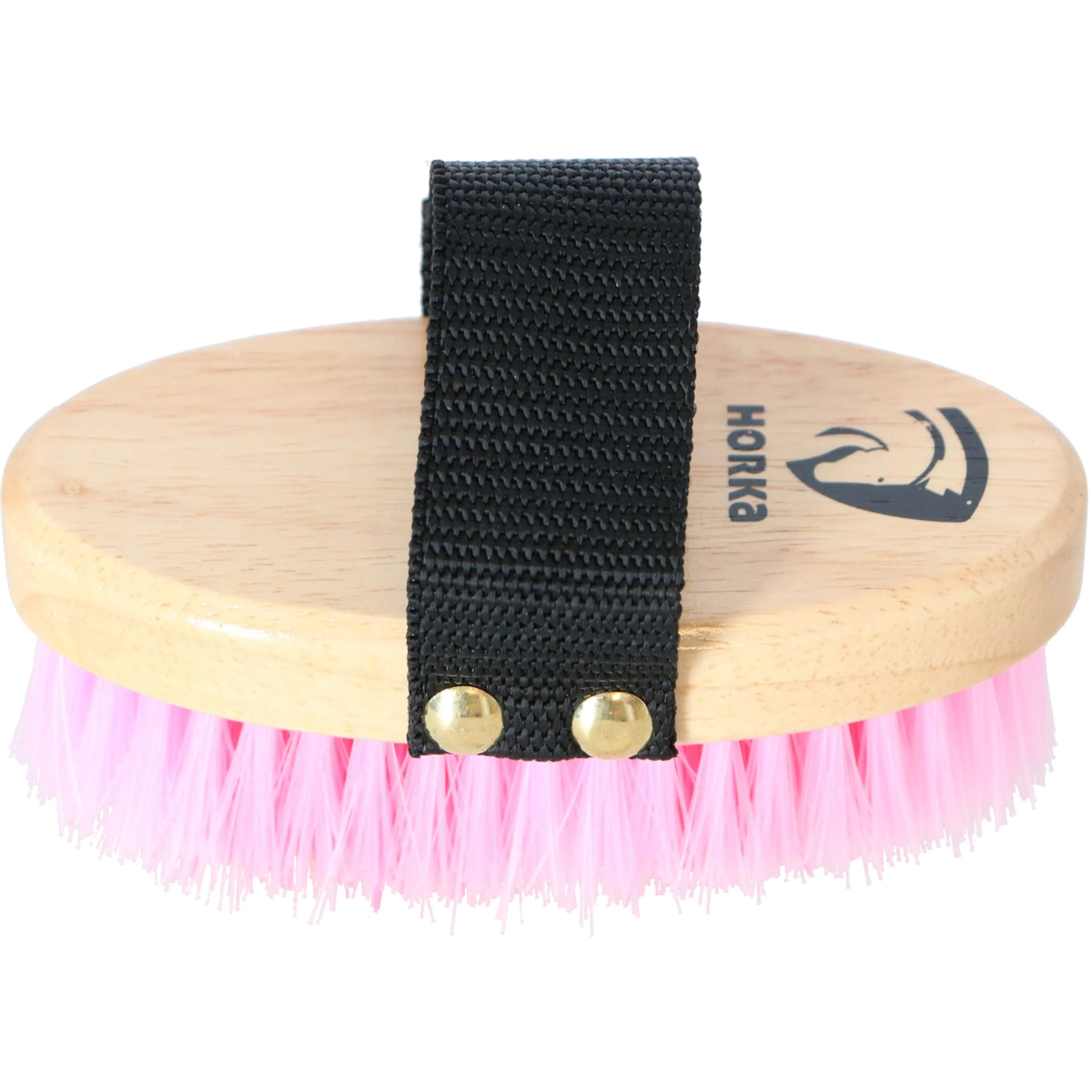 HORKA Brosse Douce Bois Poney Rose - Image 2