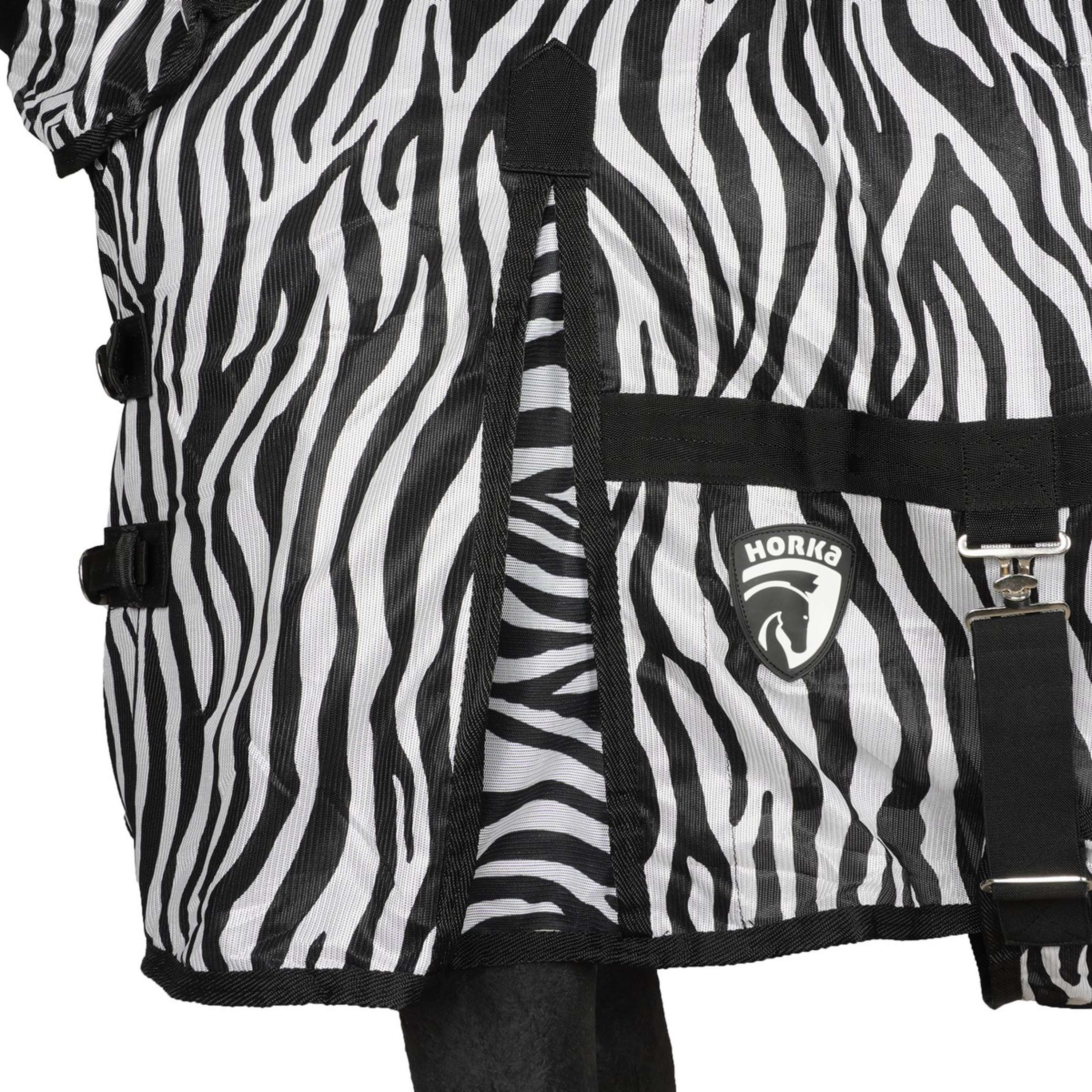 HORKA Couverture Anti-Mouches avec Cou Fixé Zebra - Image 5