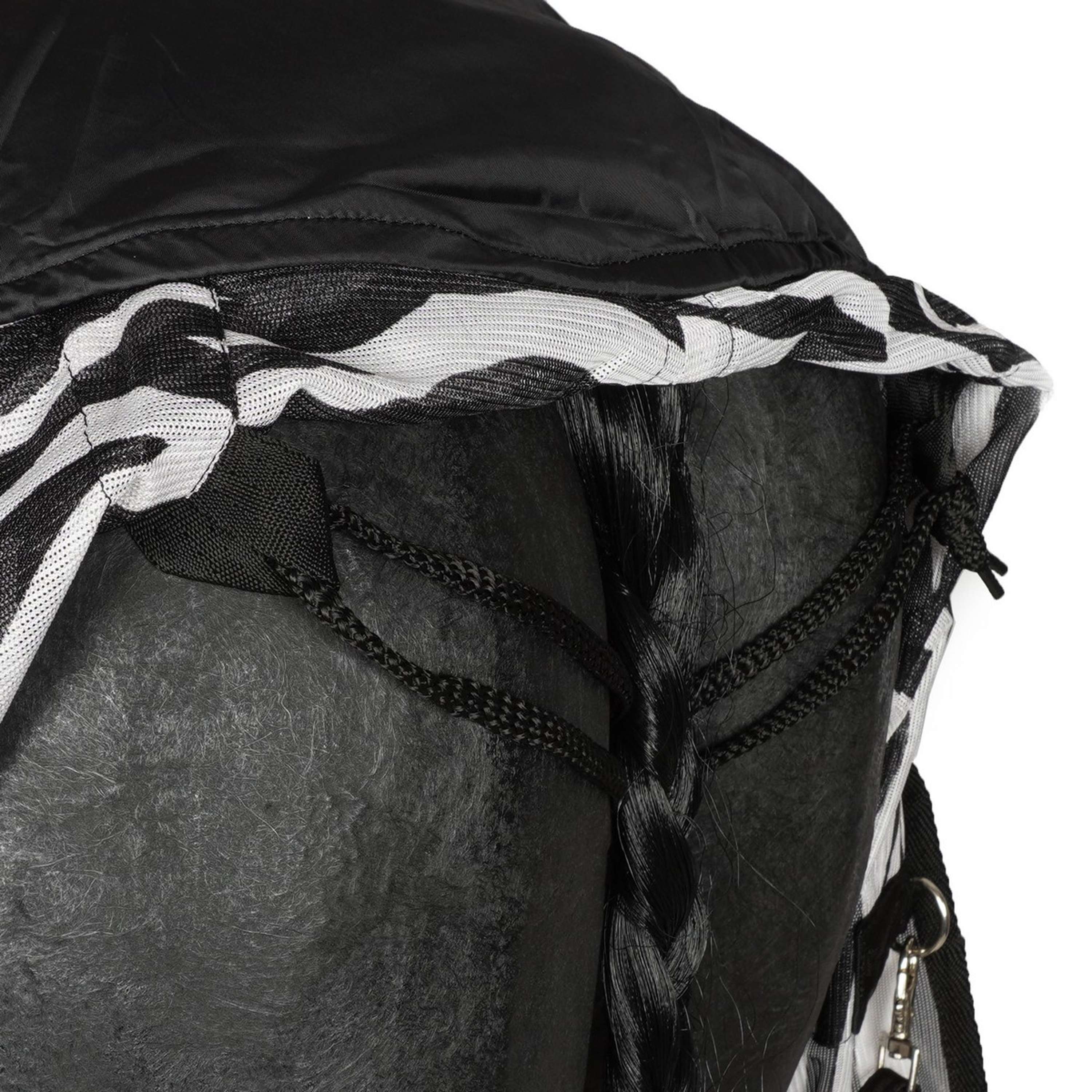 HORKA Couverture Anti-Mouches avec Cou Fixé Zebra - Image 8