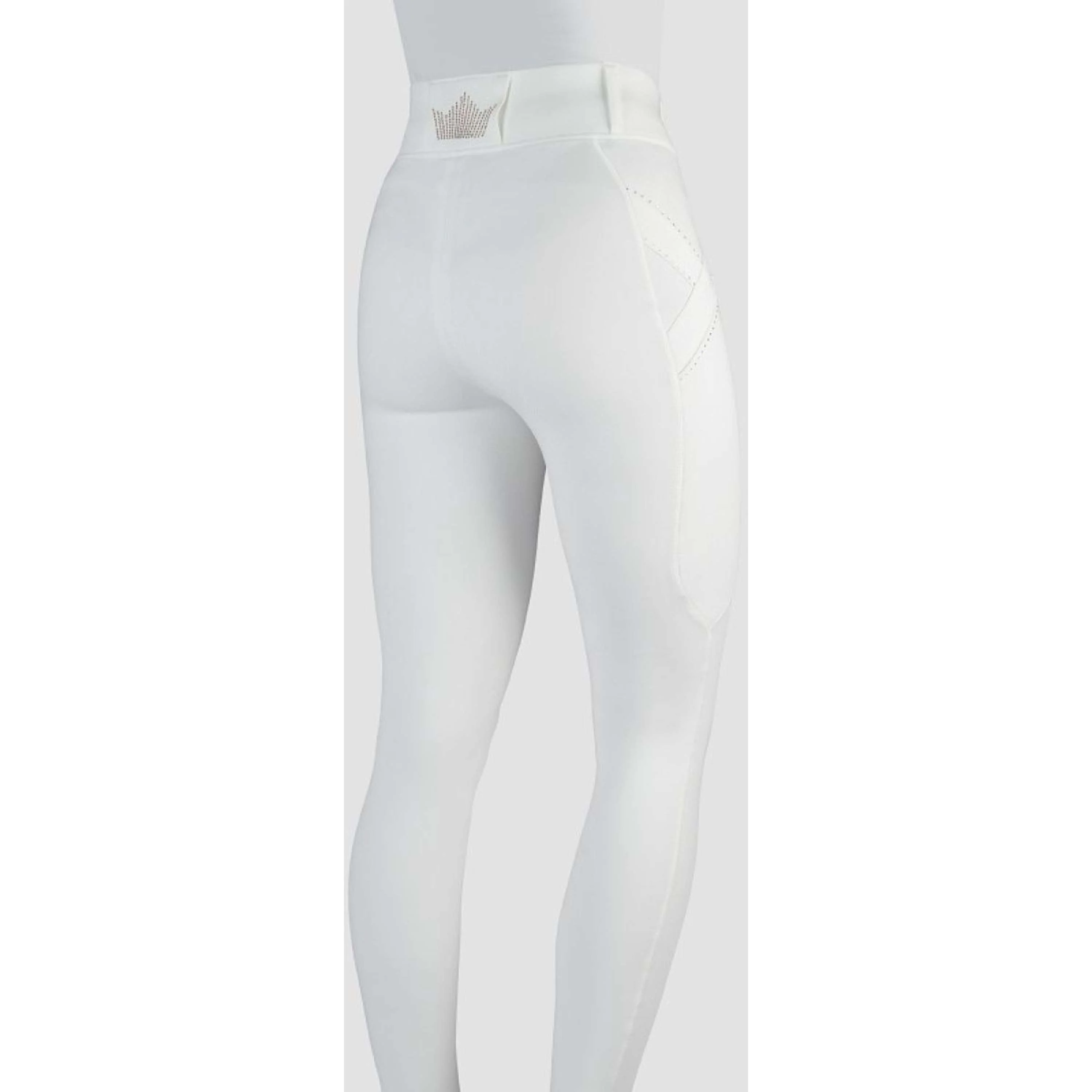 HORKA Legging d'Équitation Momentum Blanc/Or rose - Image 2