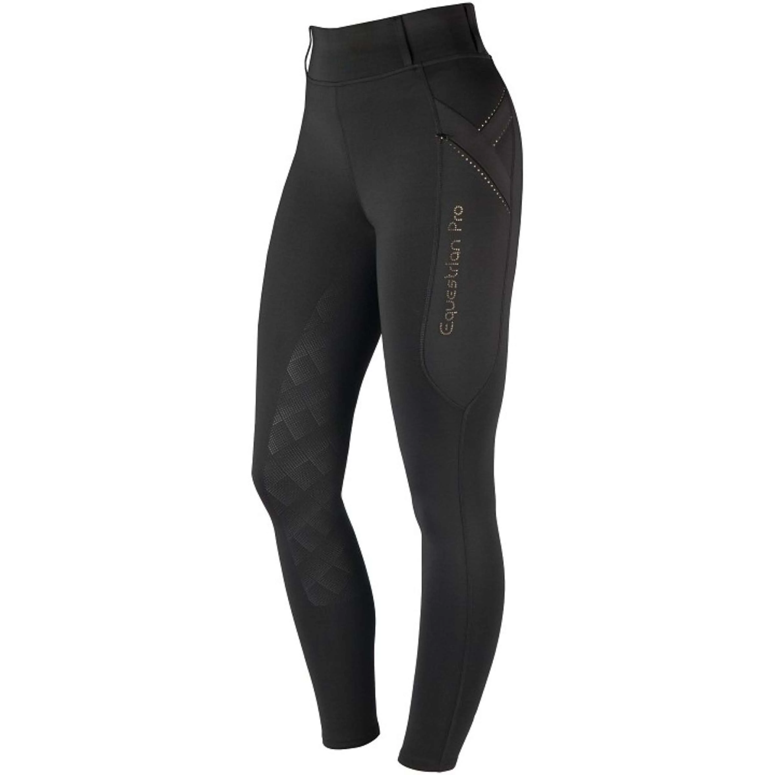 HORKA Legging d'Équitation Momentum Noir/Or rose - Image 5