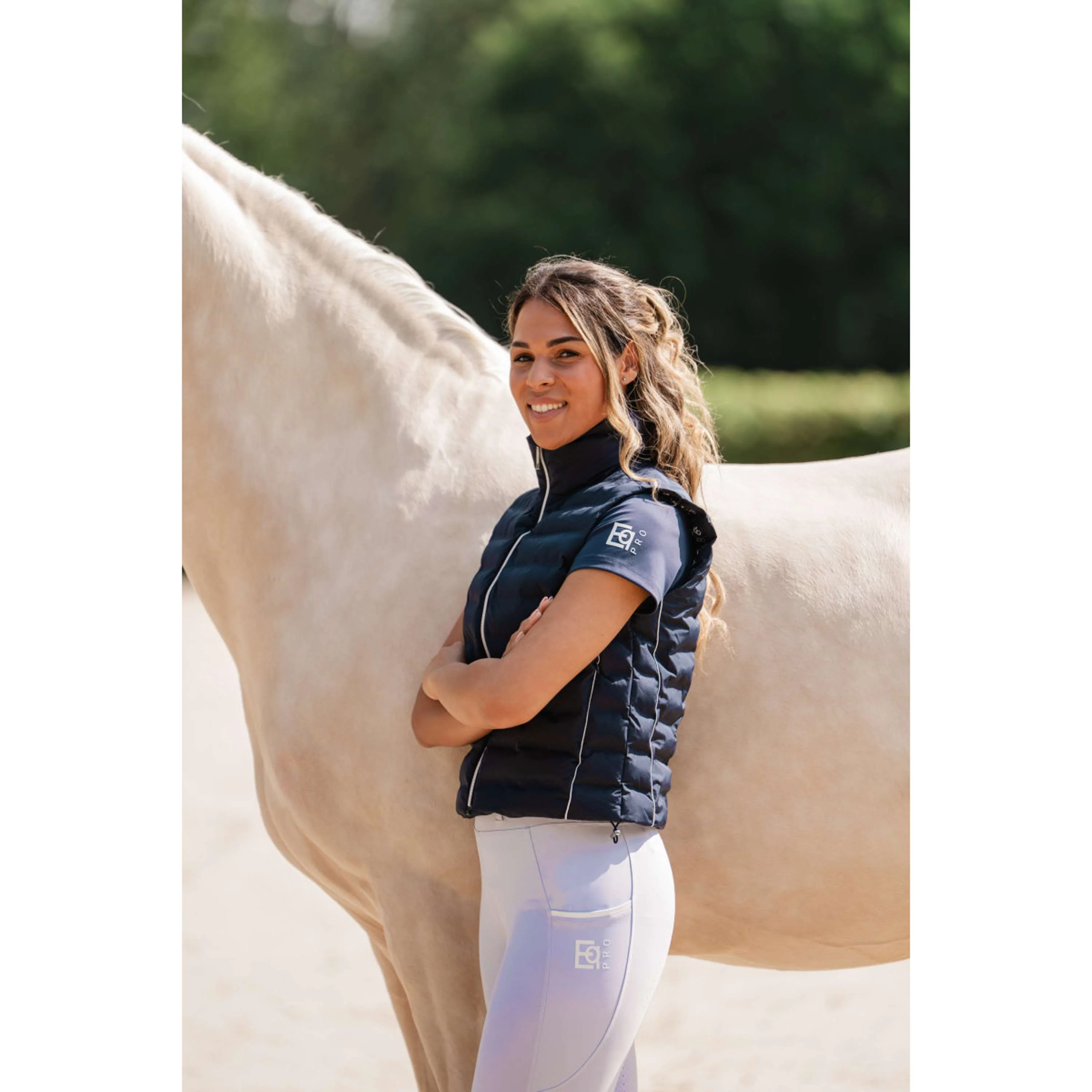 EQPRO Legging d'Équitation Sofia Full Grip Lilac Coral - Image 5