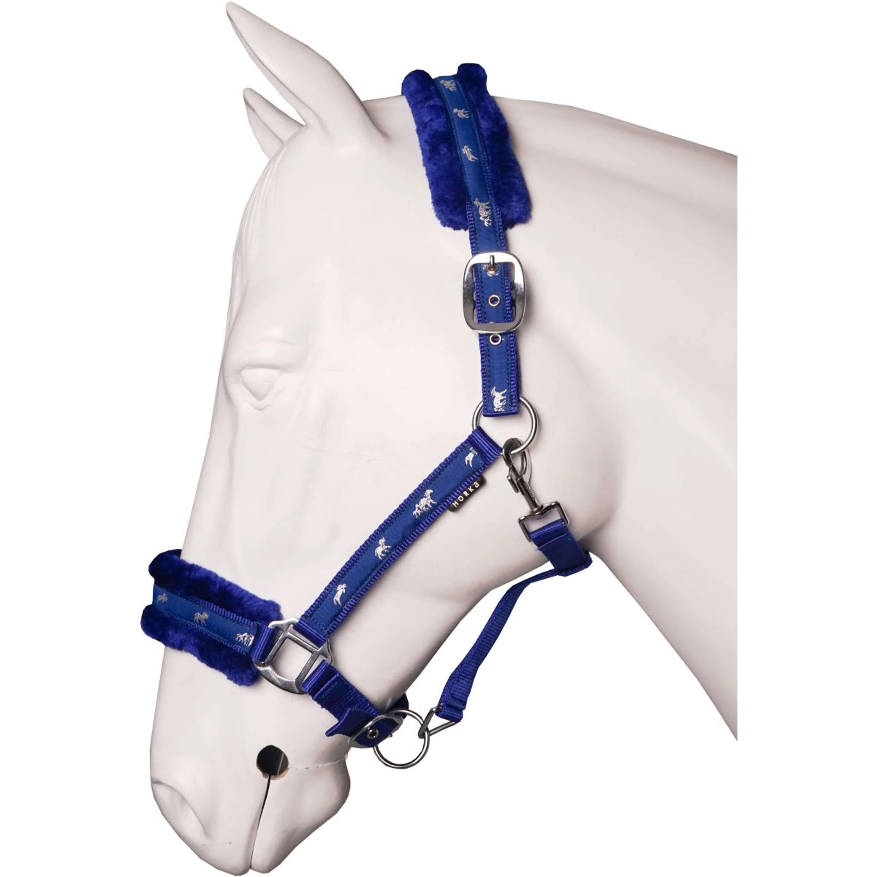 HORKA Licol Plush Bleu Royal - Image 2