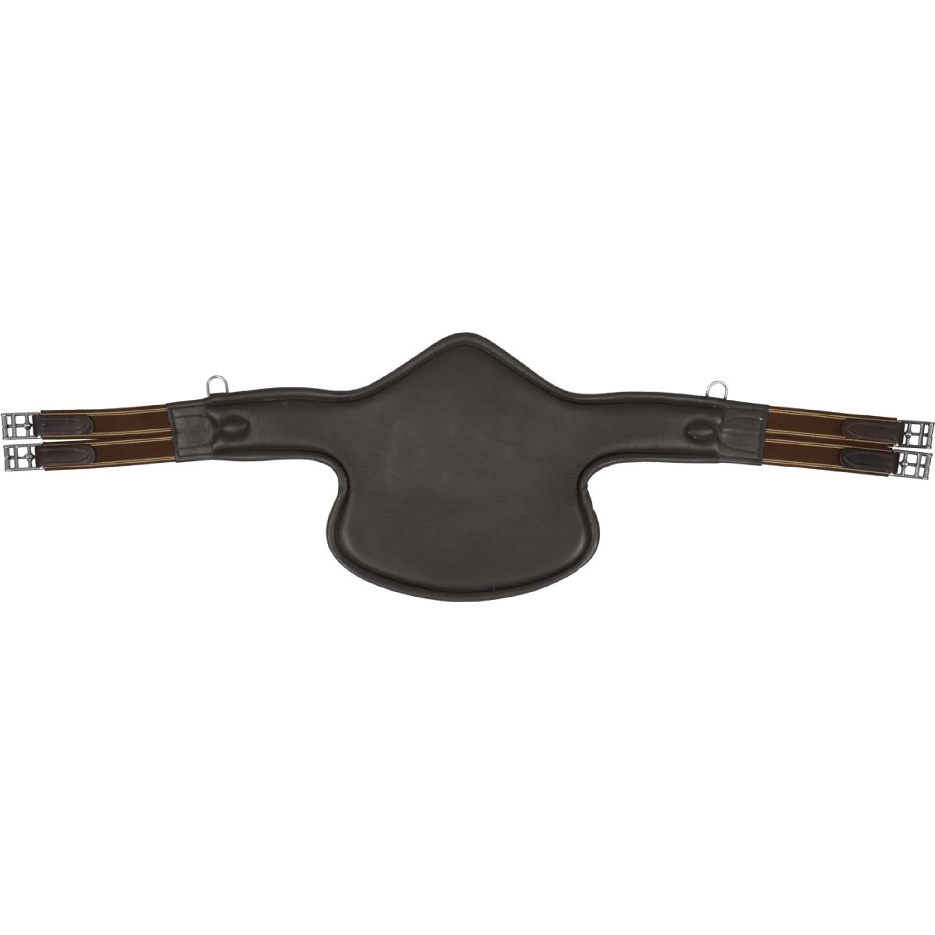 HORKA Sangle avec Protection de Ventre Cuir Marron/Argent - Image 2