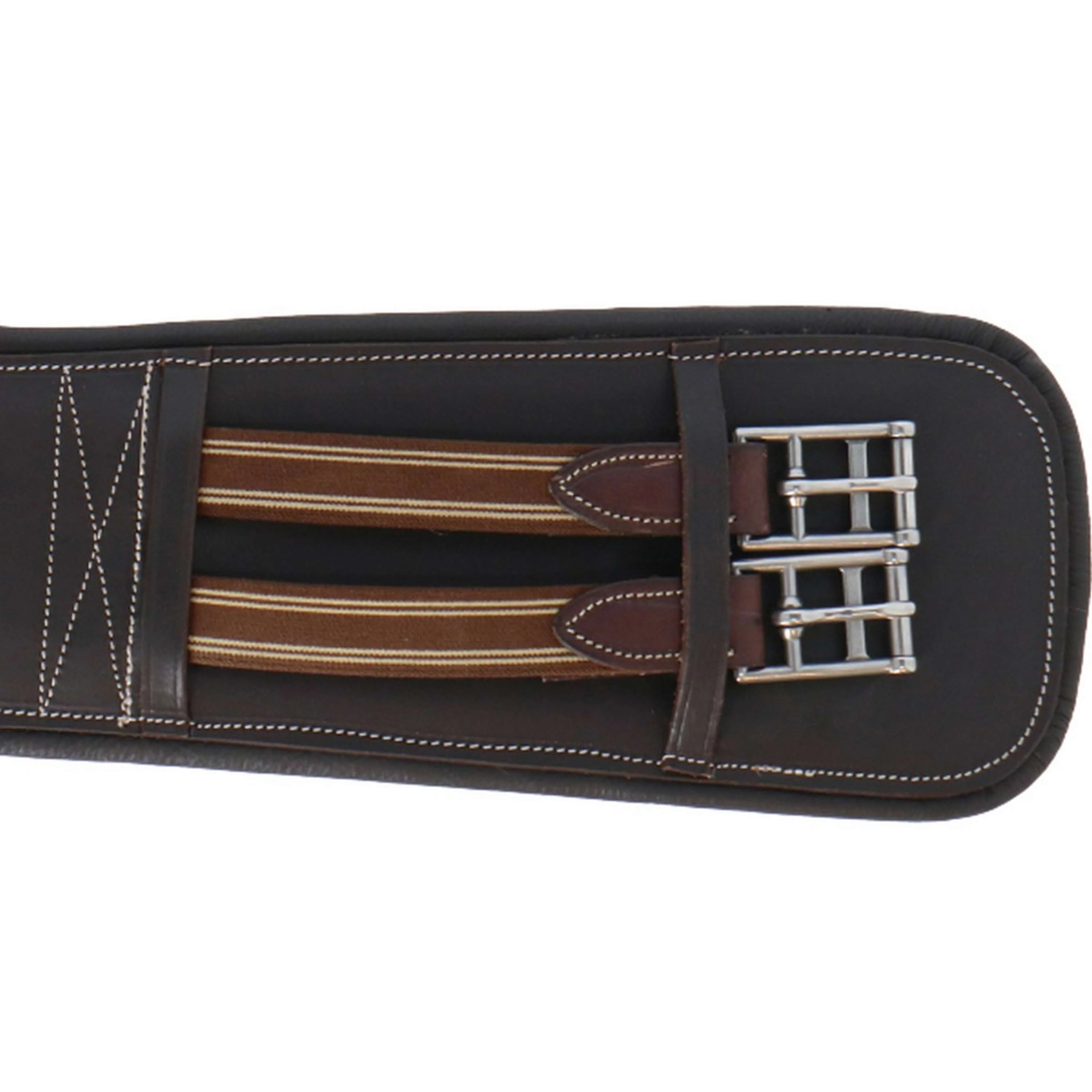 HORKA Sangle de Dressage Cuir Marron/Argent - Image 5