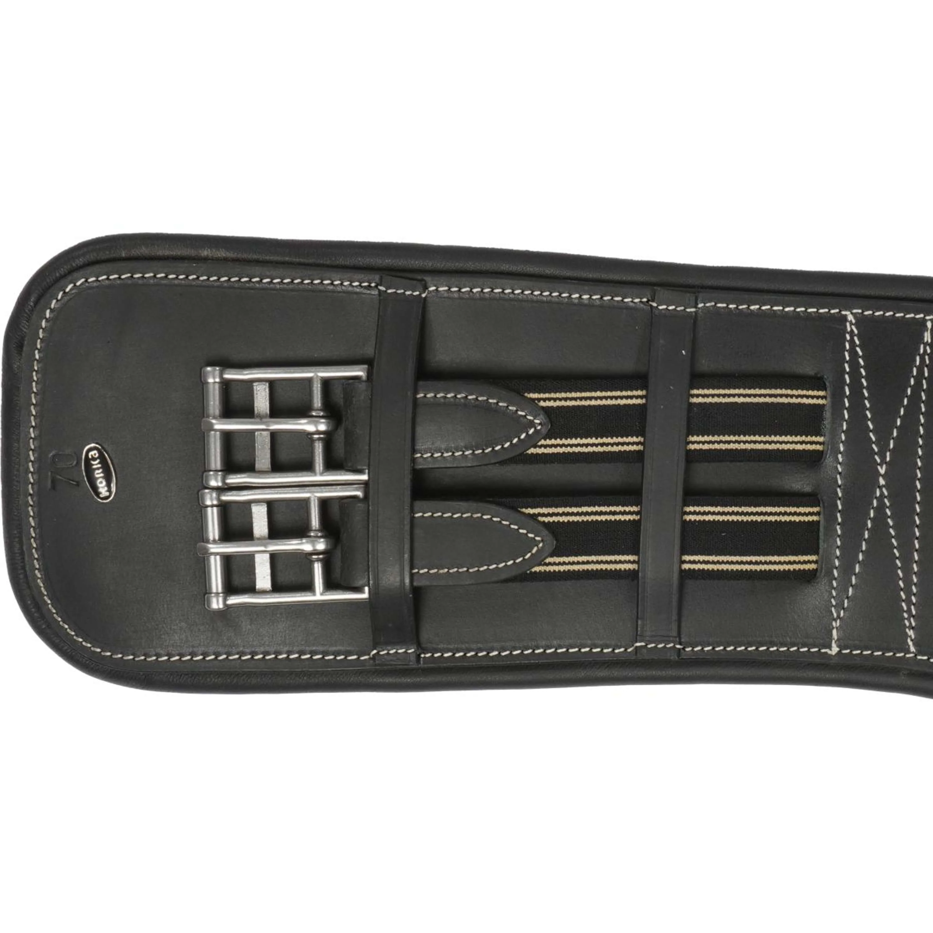HORKA Sangle de Dressage Cuir Noir/Argent - Image 3