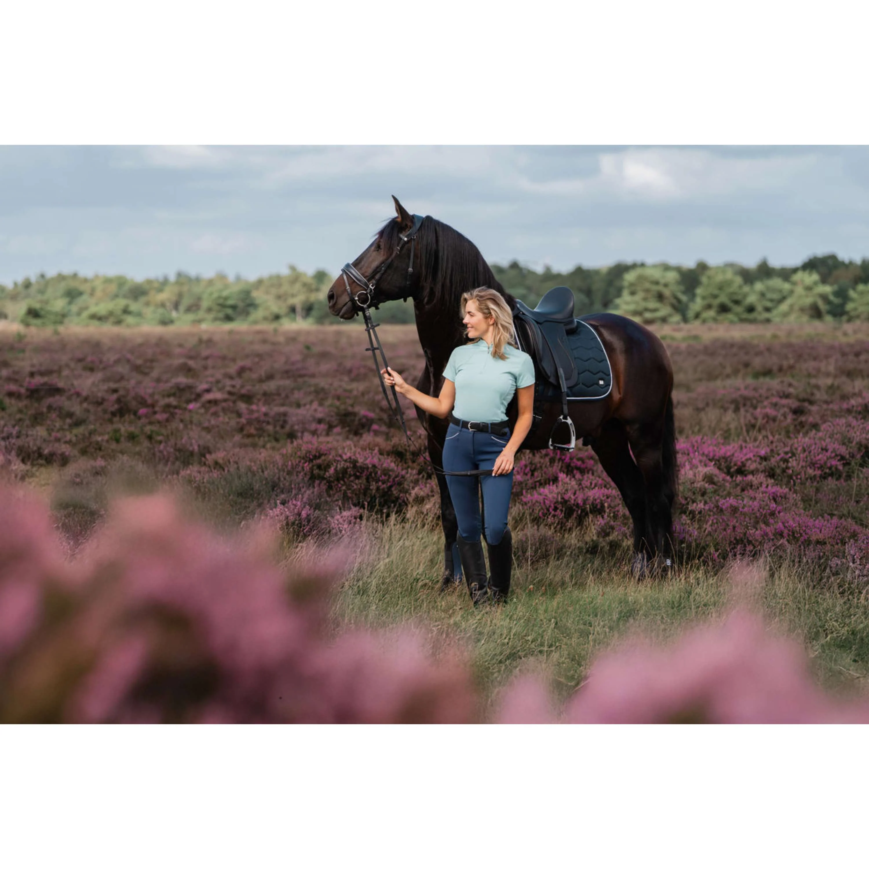 EQPRO T-shirt Randonnée Madeline Blue Reef - Image 2