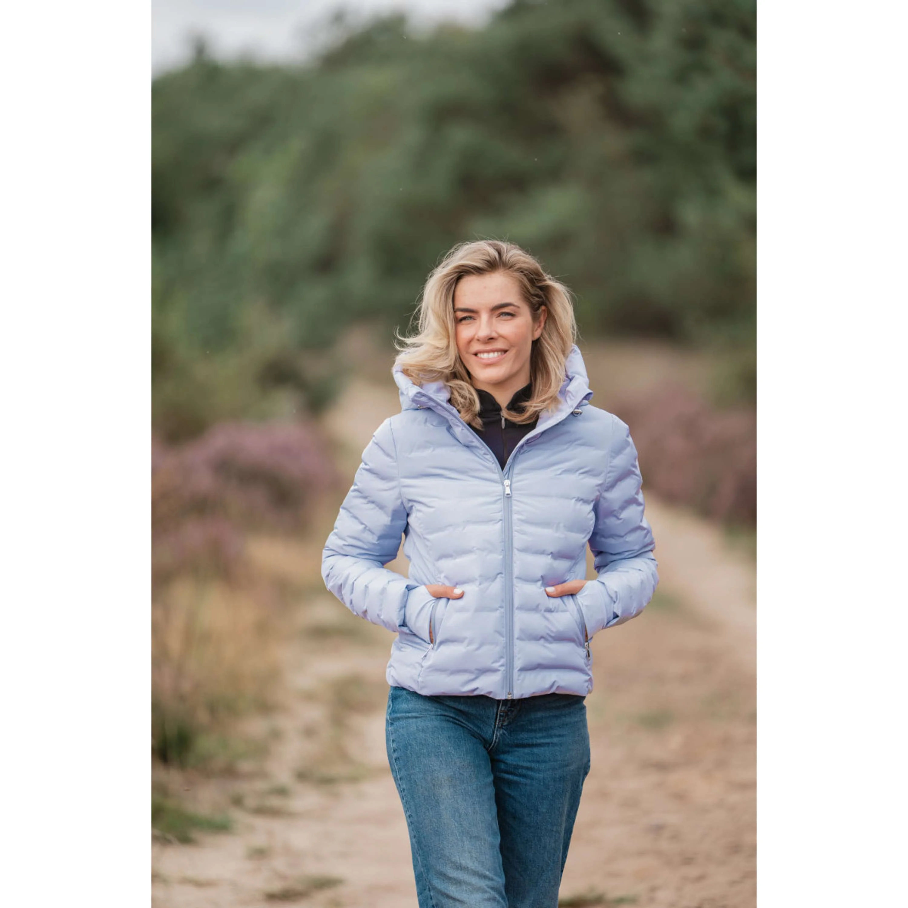 EQPRO Veste Violet Matelassé Lilac Coral - Image 5