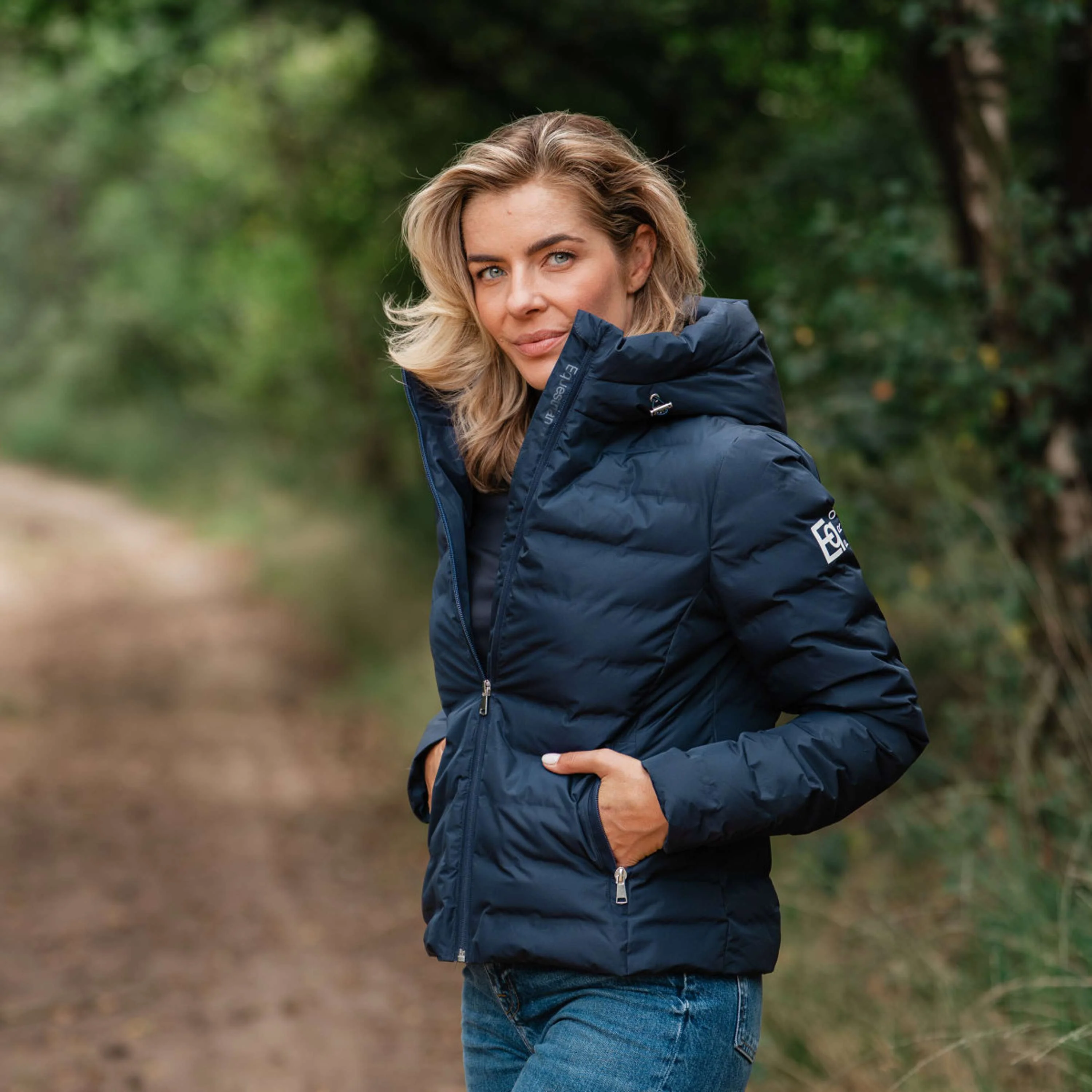 EQPRO Veste Violet Matelassé Navy Blue - Image 2