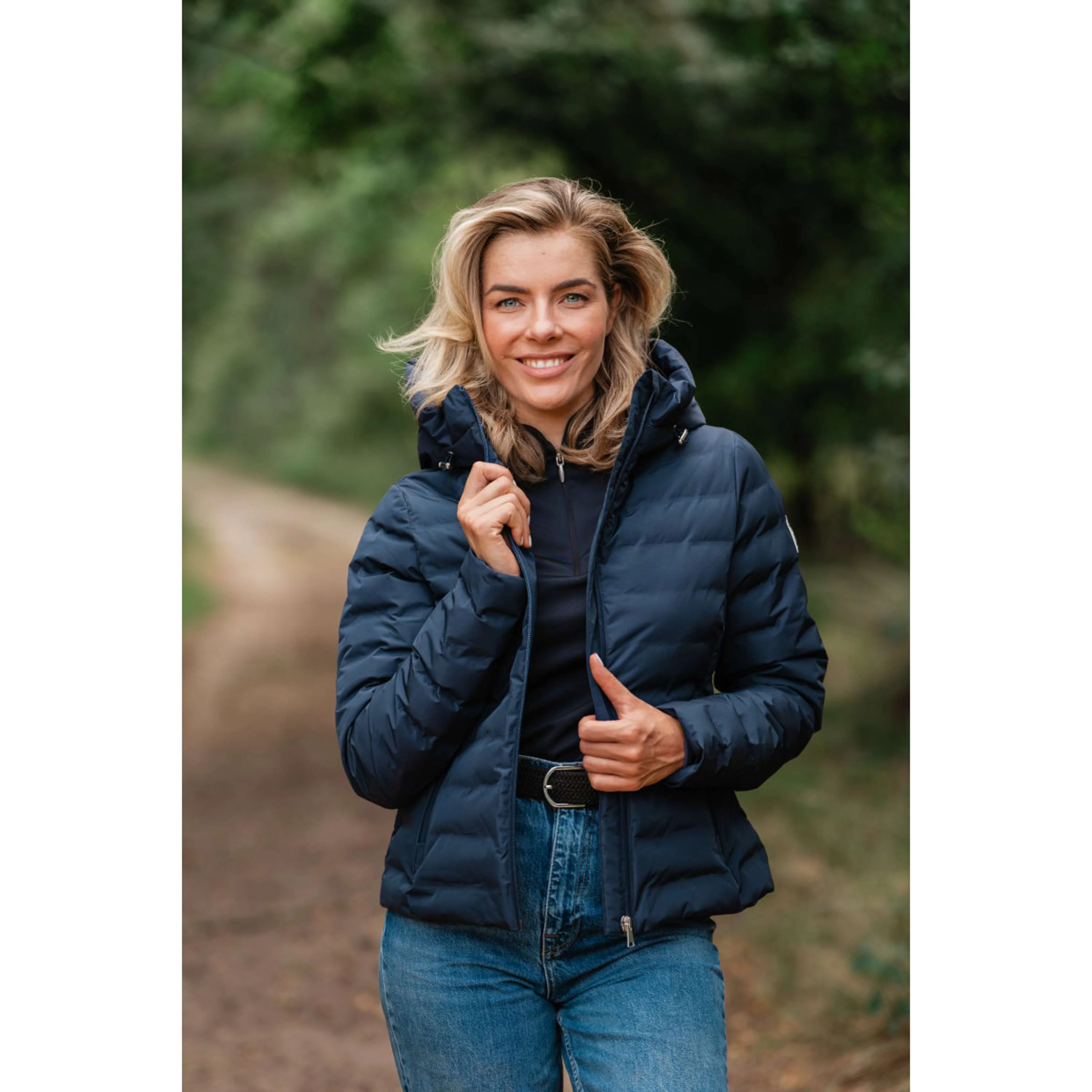 EQPRO Veste Violet Matelassé Navy Blue - Image 5