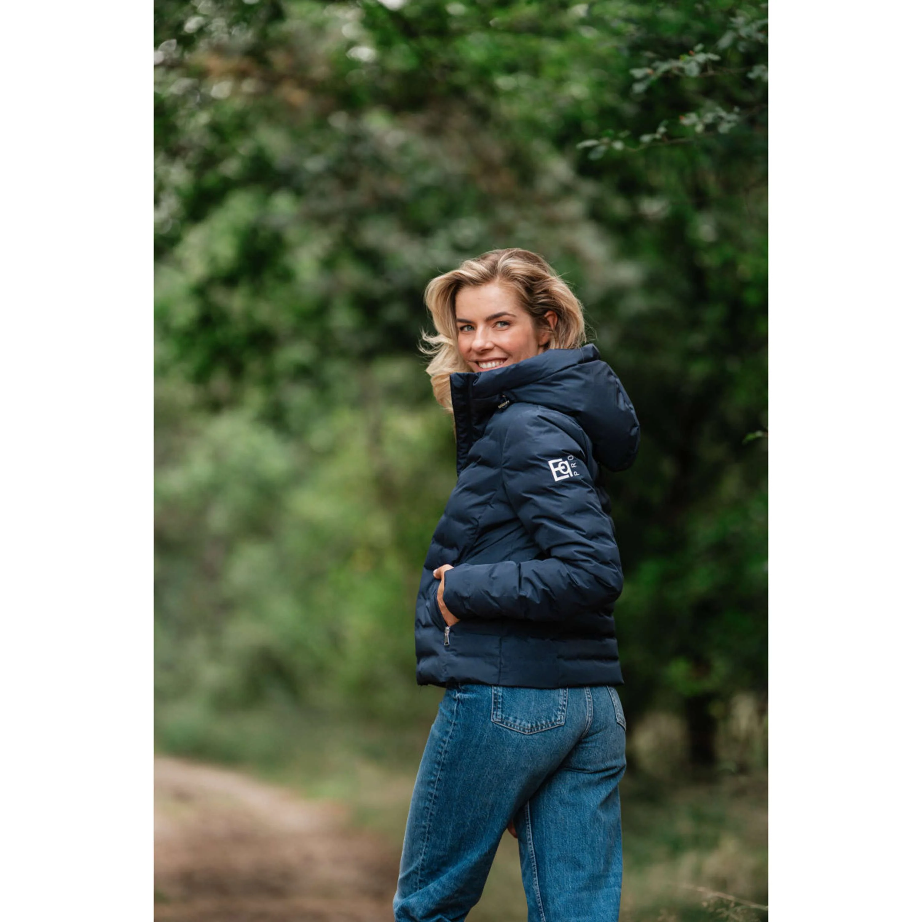 EQPRO Veste Violet Matelassé Navy Blue - Image 6