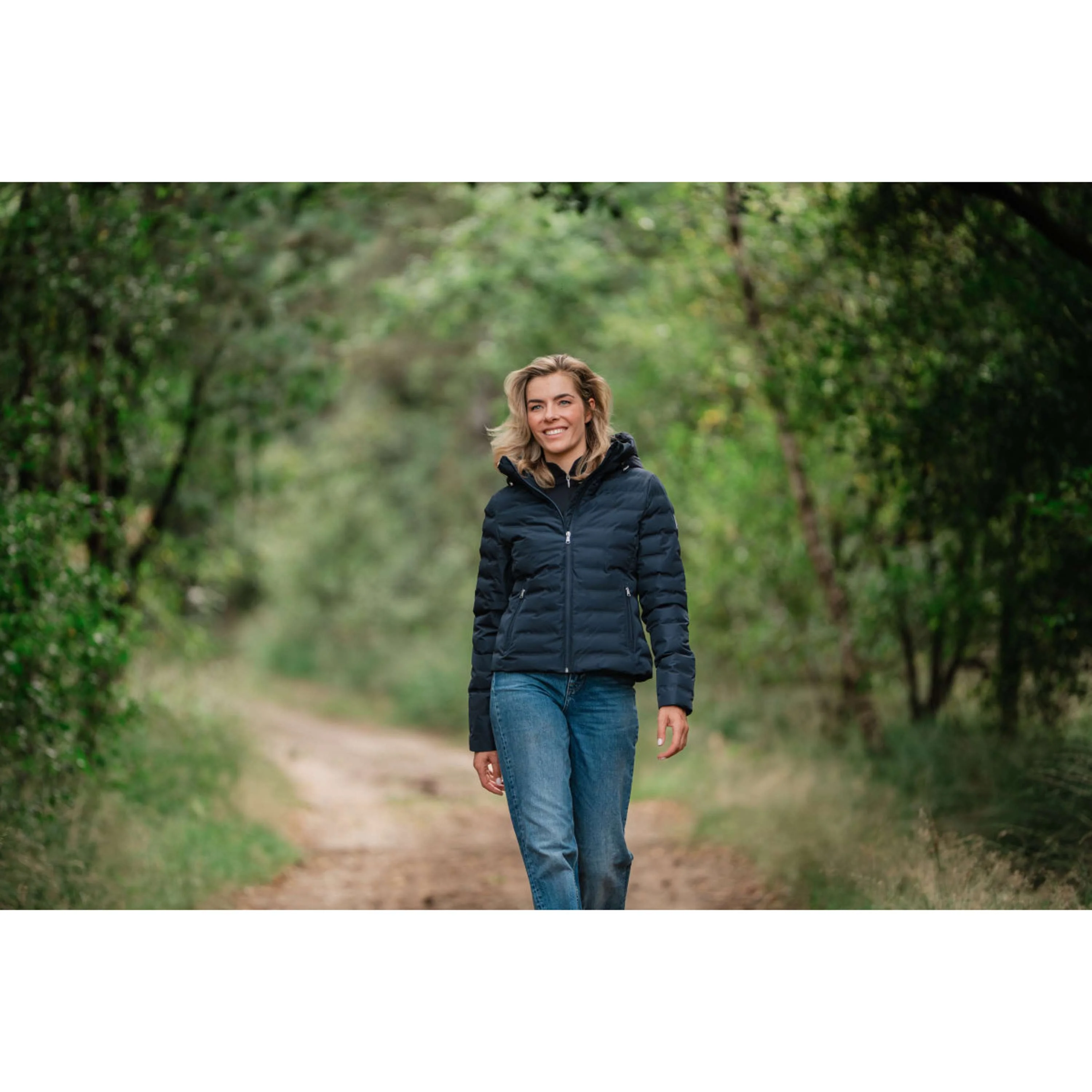 EQPRO Veste Violet Matelassé Navy Blue - Image 7
