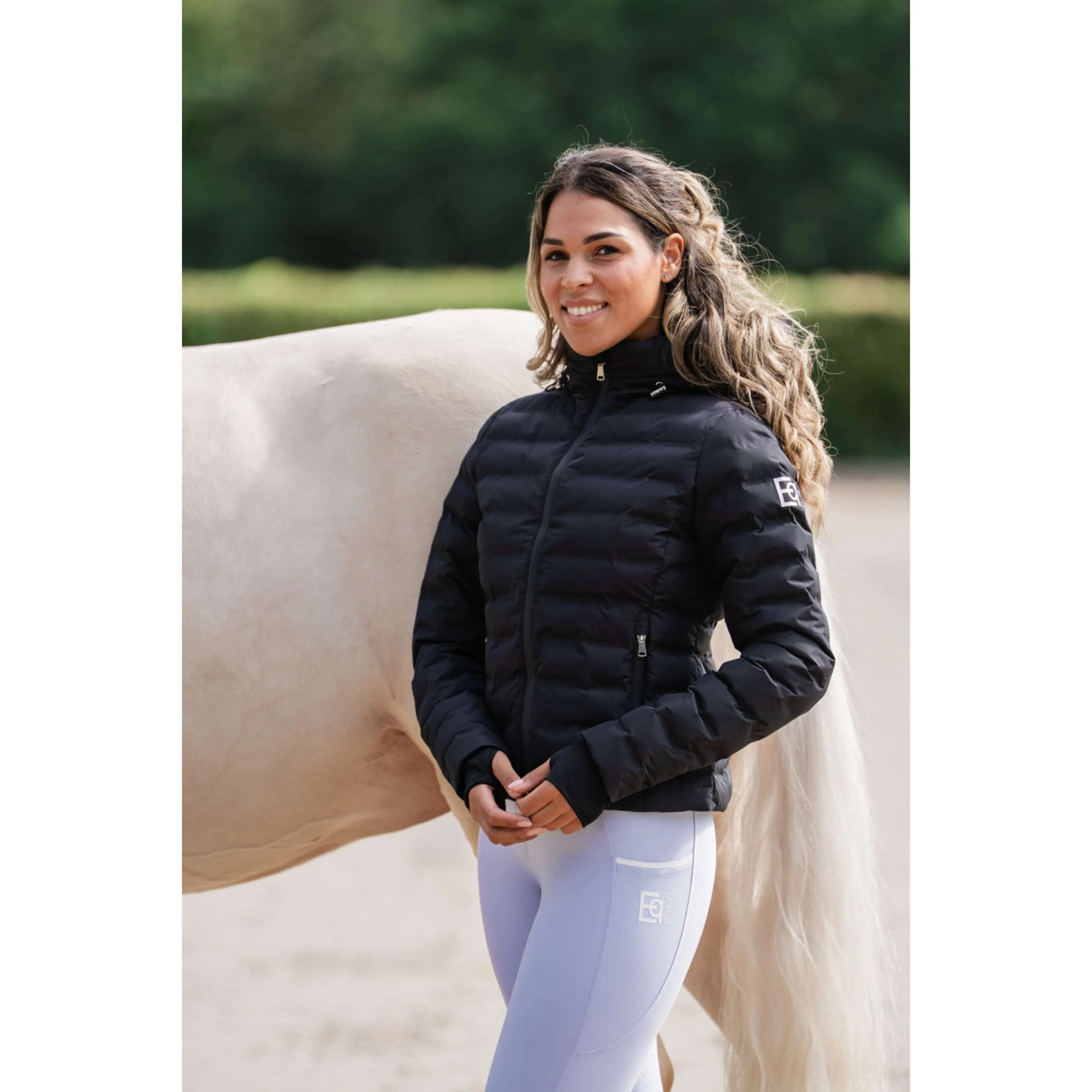 EQPRO Veste Violet Matelassé Noir - Image 4