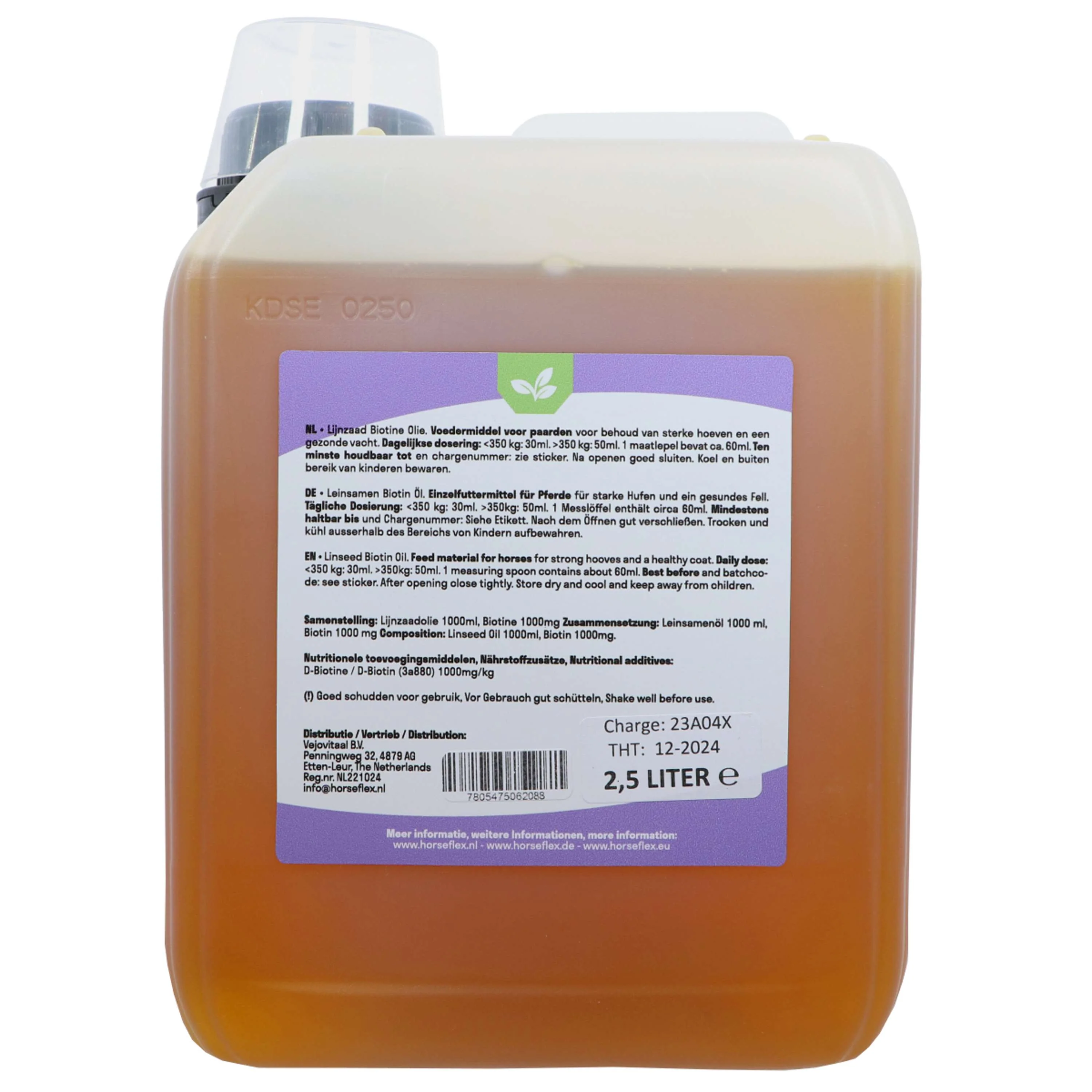 HorseFlex Huile de biotine de graines de lin - Image 2