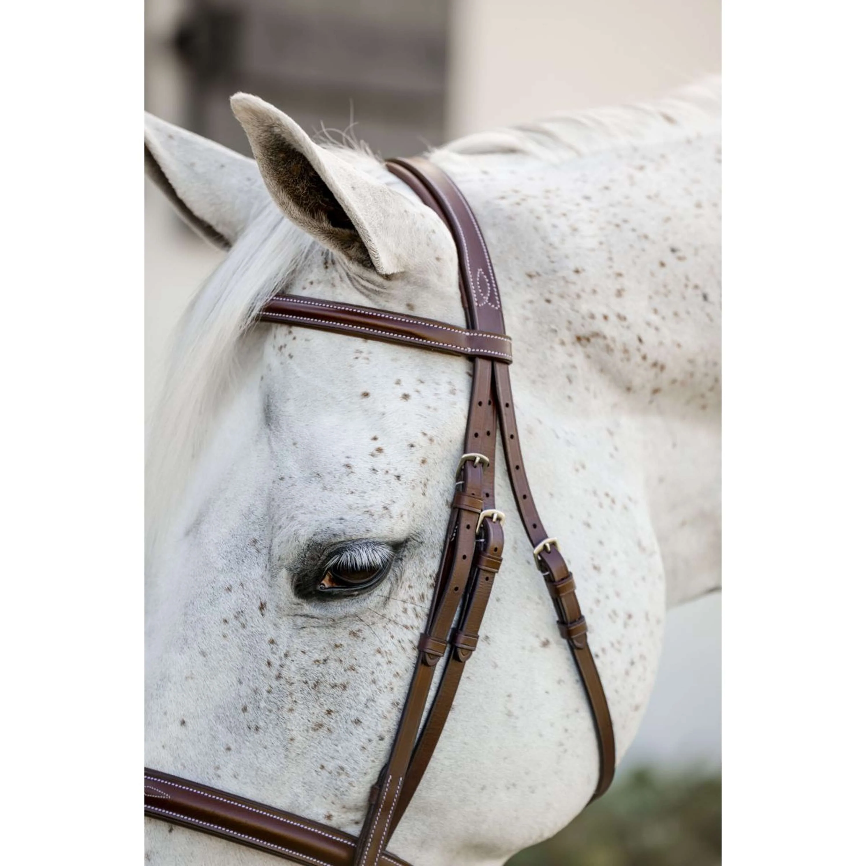 Horseware Bride Hunter Cavesson avec Rênes Dark Tan - Image 3