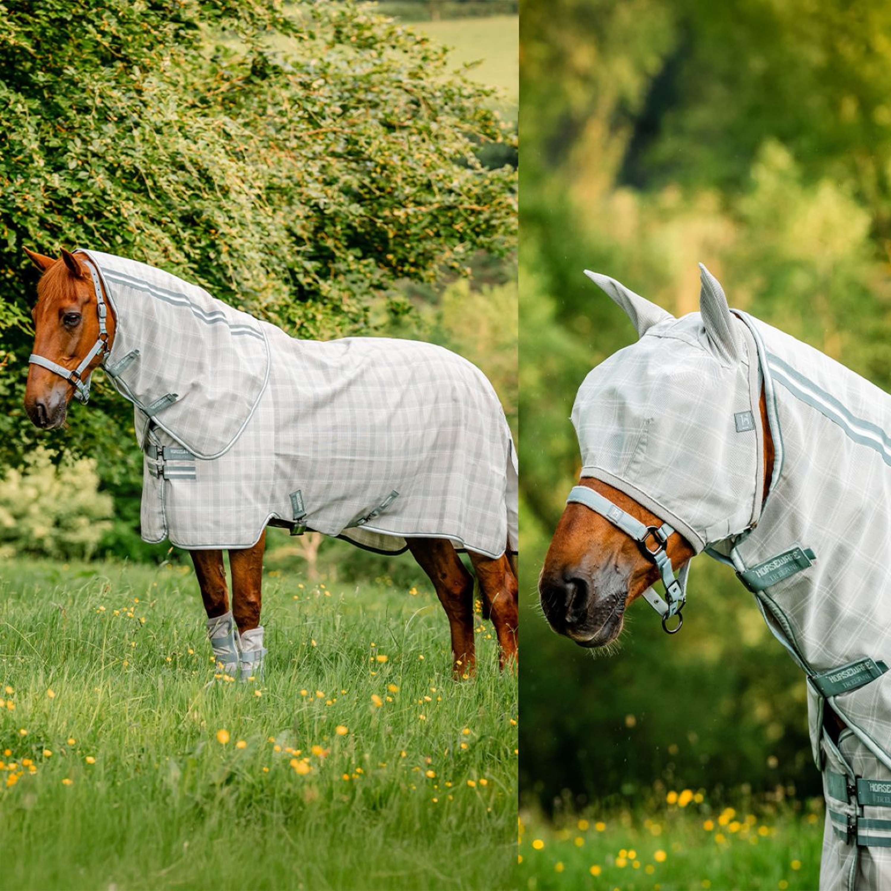 Horseware Couverture Anti-Mouches Newmarket Plus Witney Charcoal - Image 11