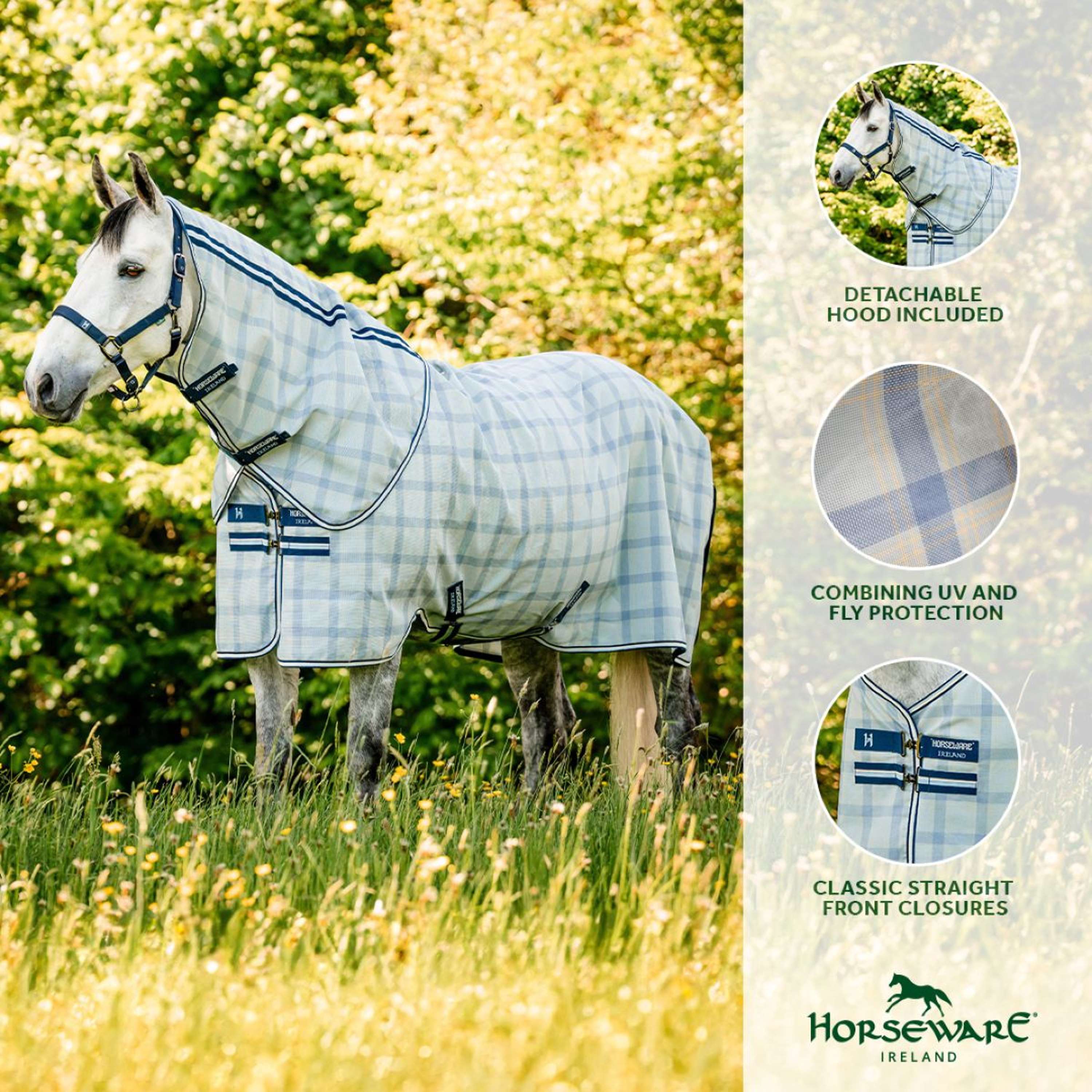 Horseware Couverture Anti-Mouches Newmarket Pony Plus Witney Navy - Image 2