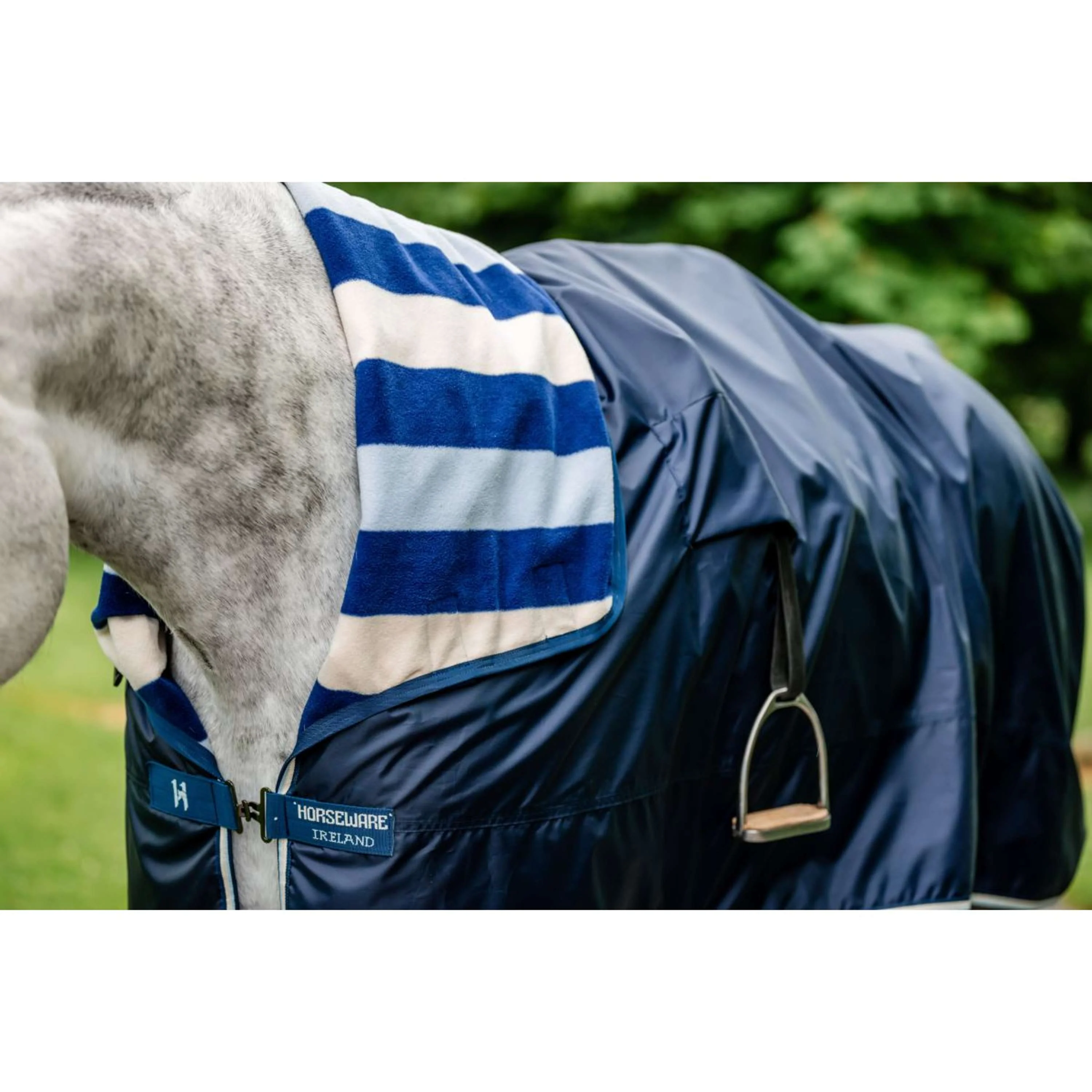 Horseware Couvre-reins Imperméable Newmarket Witney Navy - Image 2
