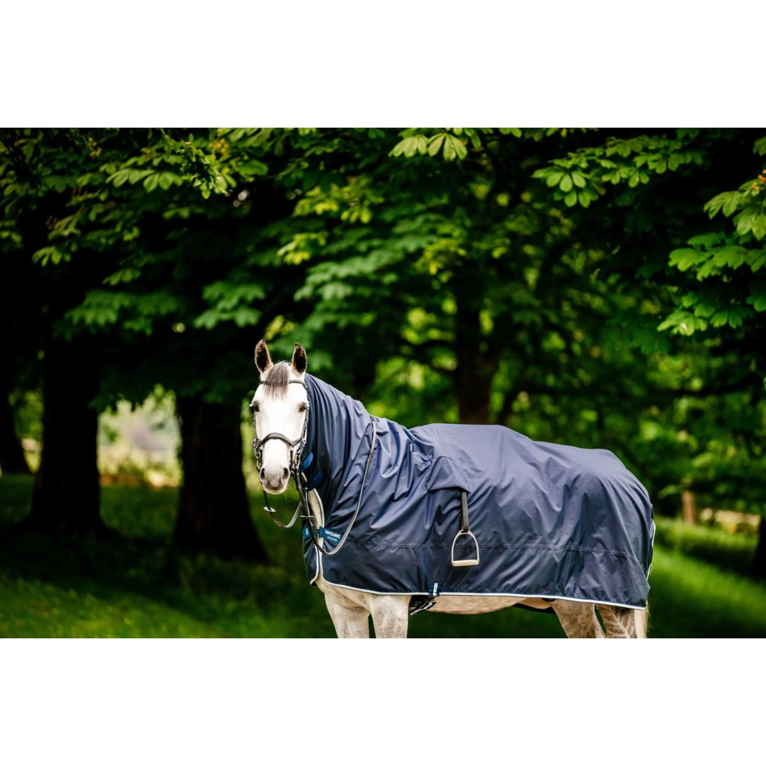Horseware Couvre-reins Imperméable Newmarket Witney Navy - Image 3