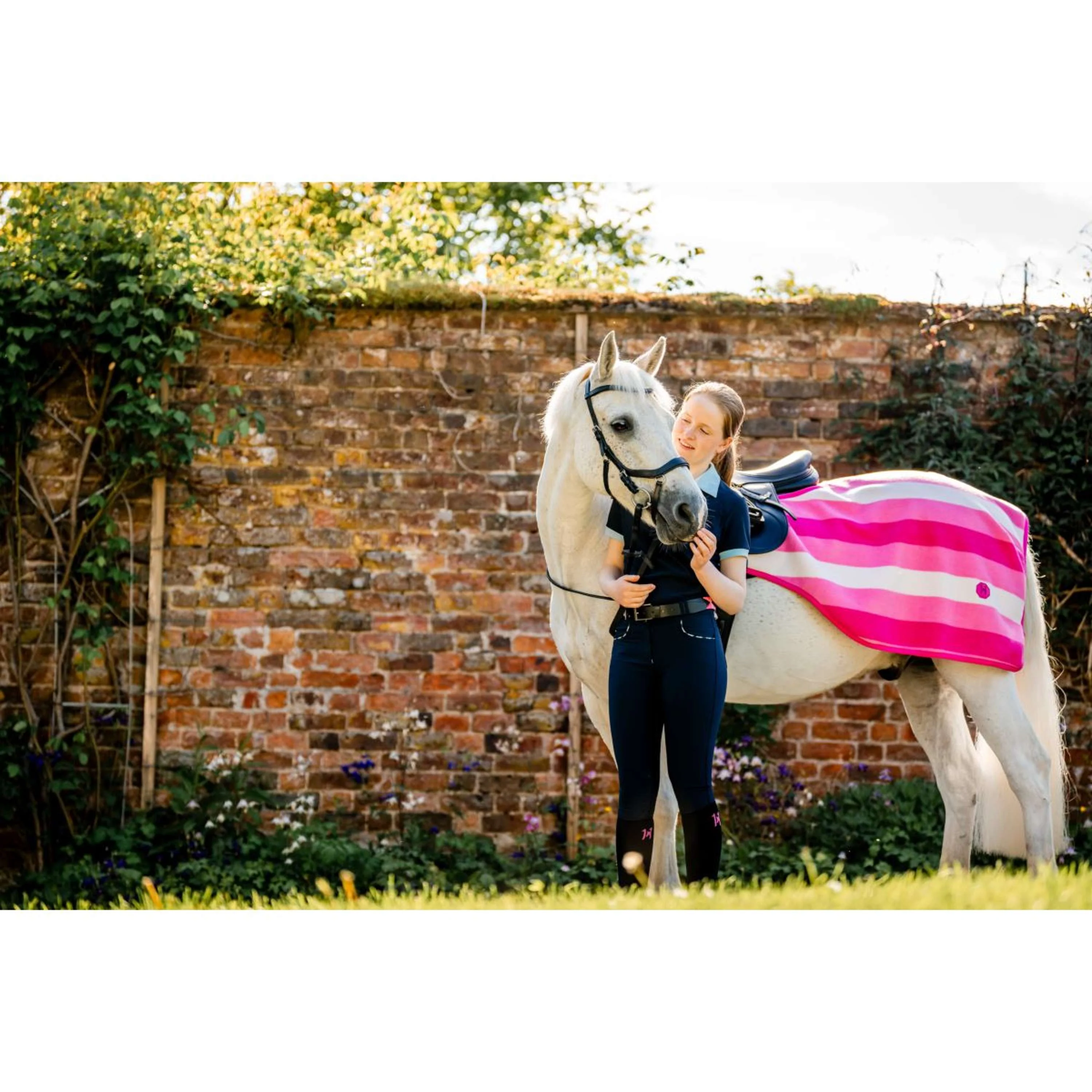 Horseware Couvre-reins Newmarket Witney Pink - Image 4