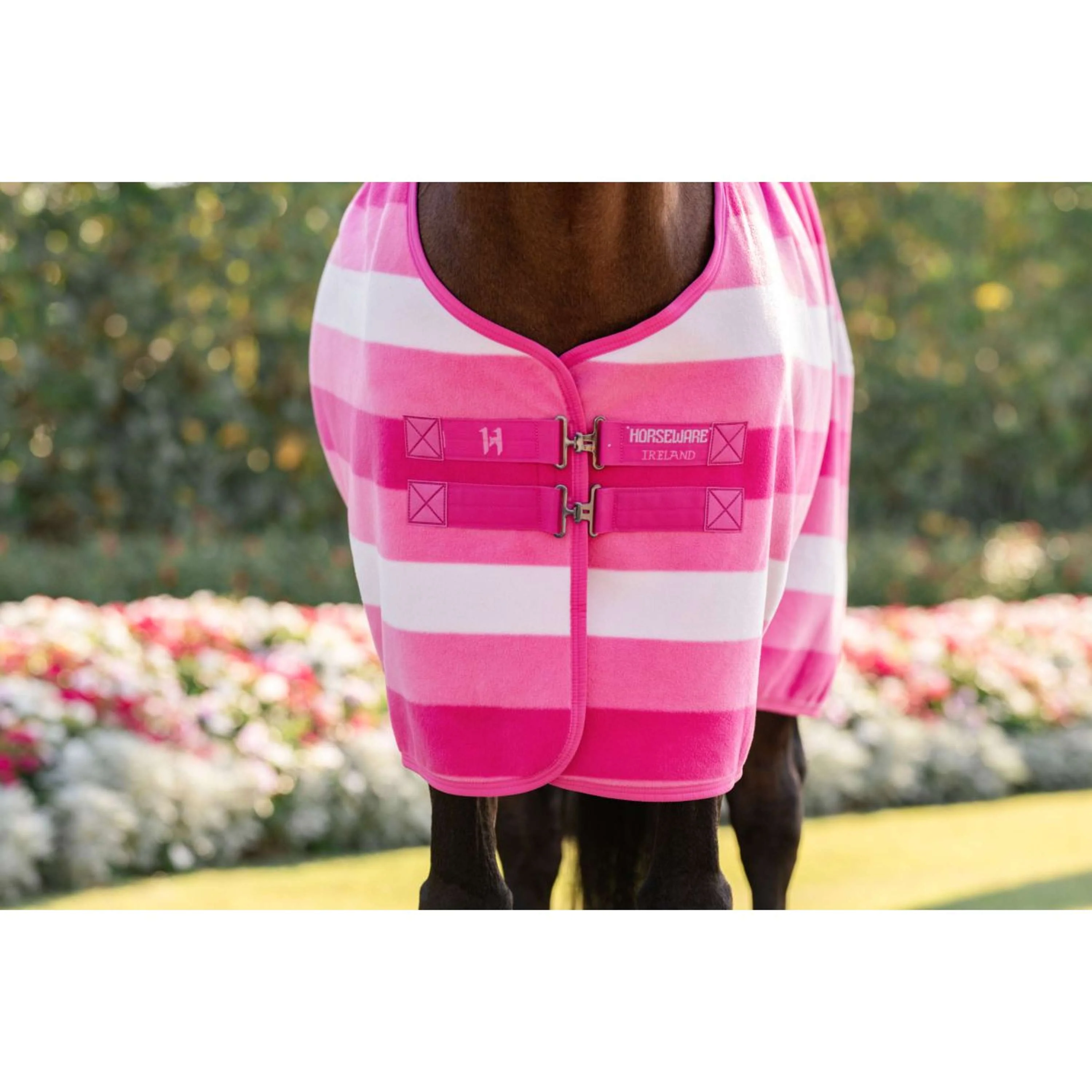 Horseware Fleece Cooler Newmarket Witney Pink - Image 3