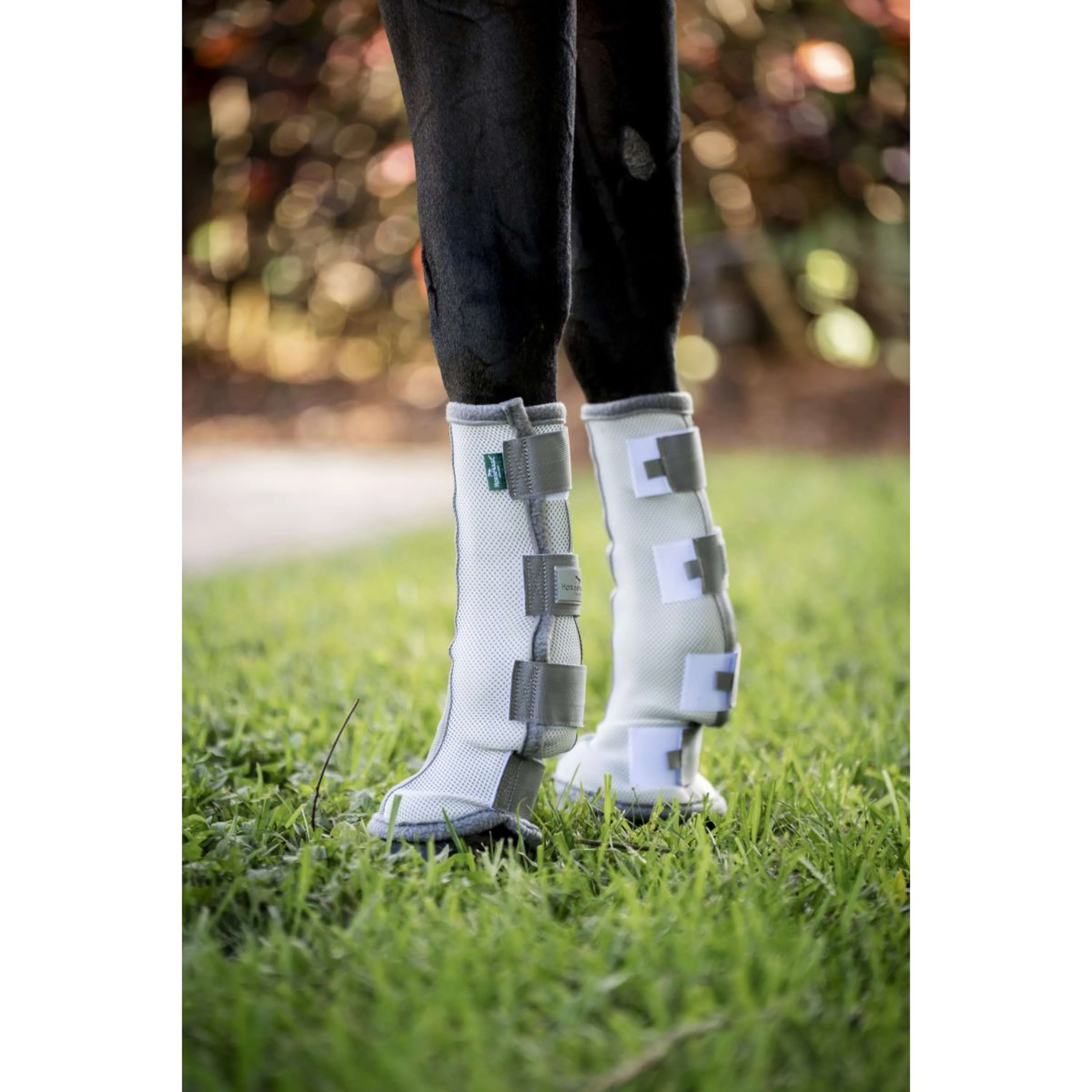Horseware Fly Boots Set of 2 Argent/Gris Titane/Argent - Image 3