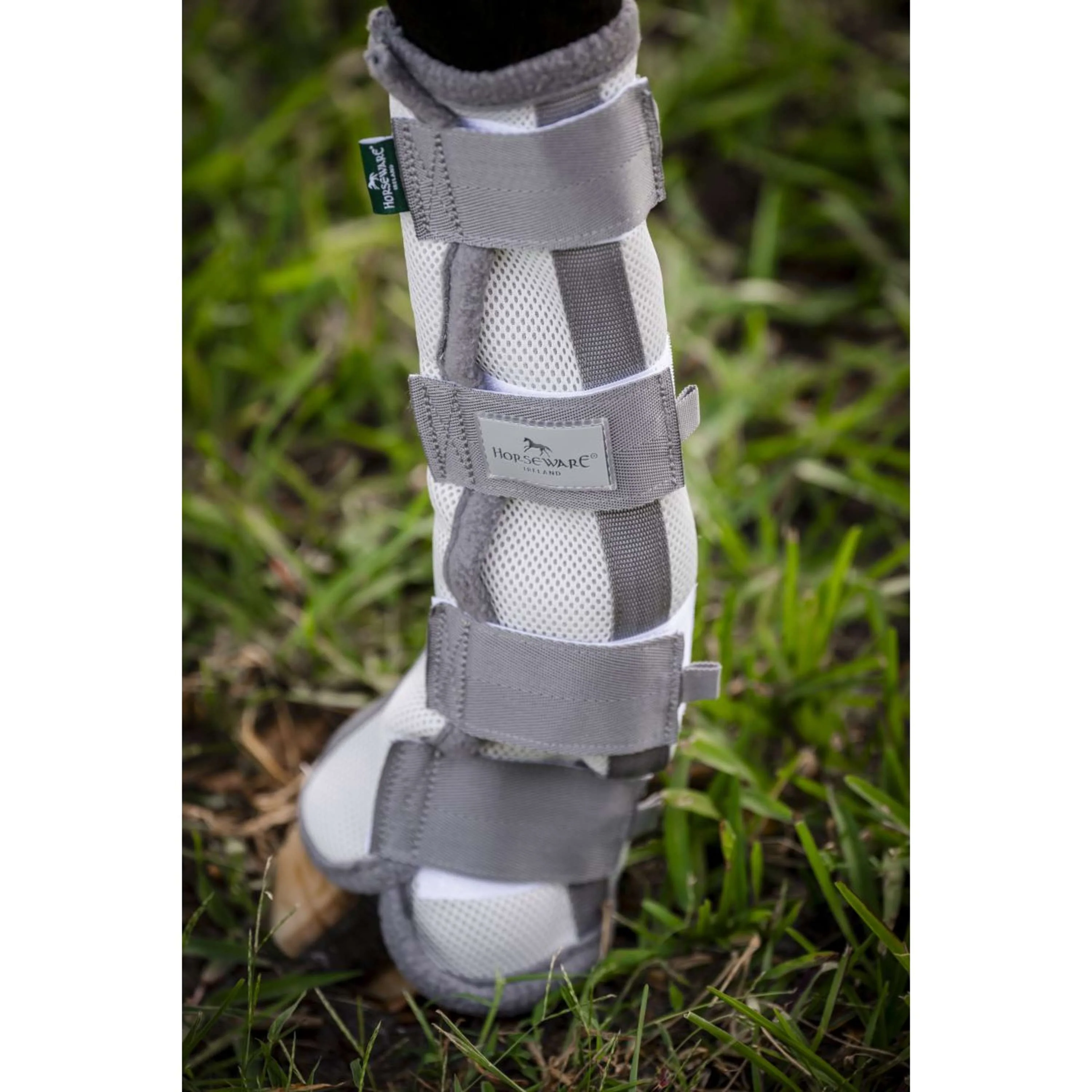 Horseware Fly Boots Set of 2 Argent/Gris Titane/Argent - Image 4