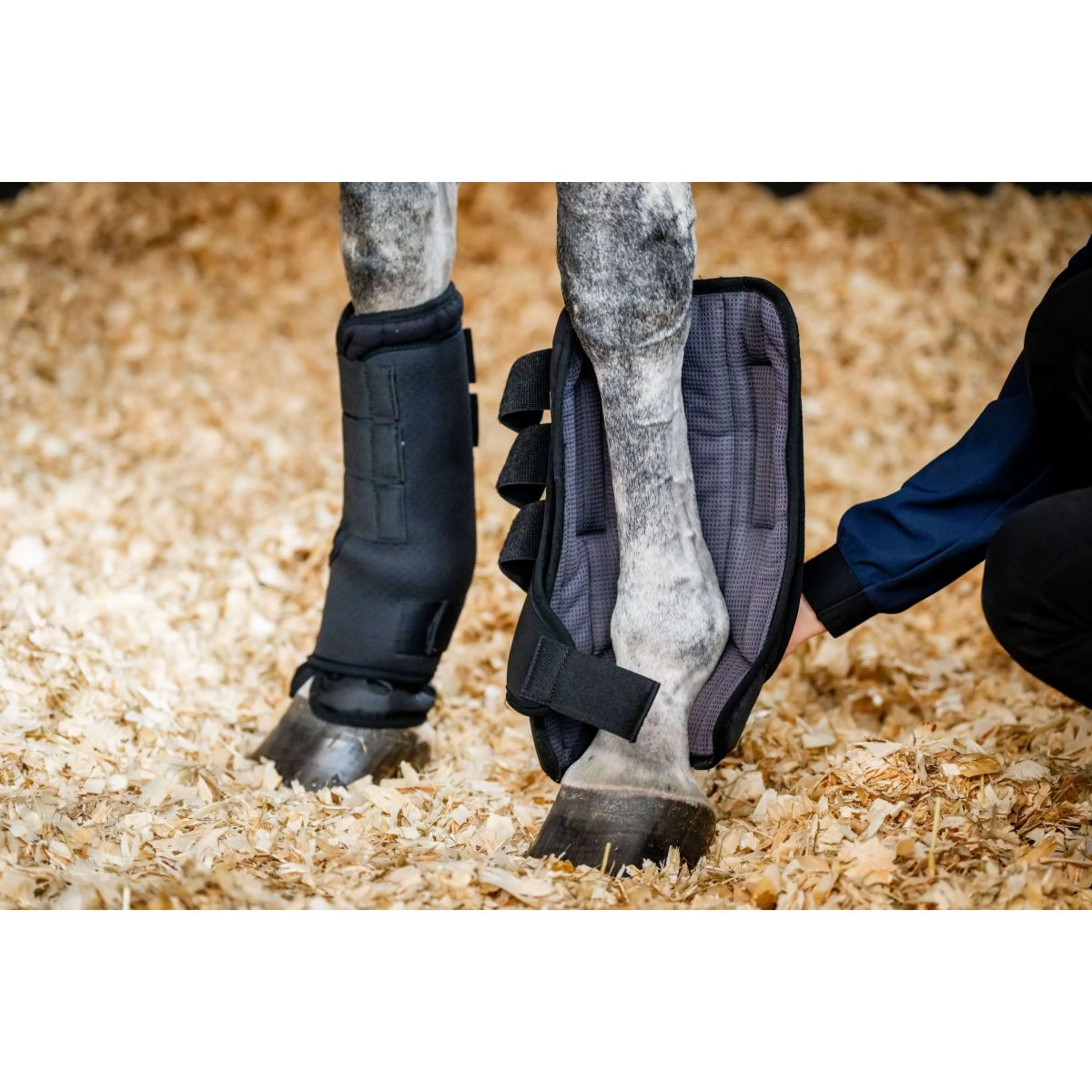 Horseware Guêtres d'écurie Pro Bamboo Noir - Image 2