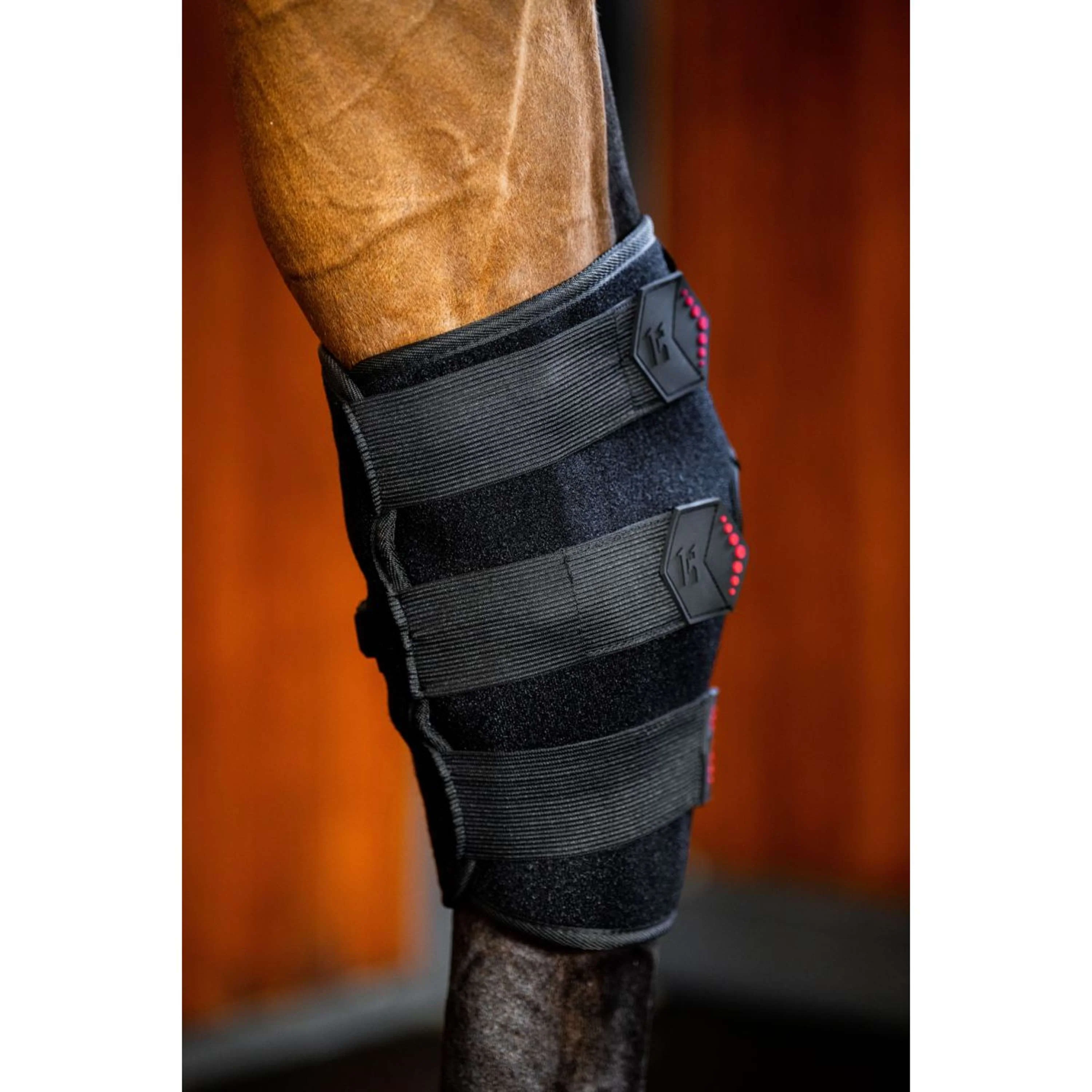 Horseware Hock Boots LED Red Light Therapy Pair Noir/Noir - Image 8