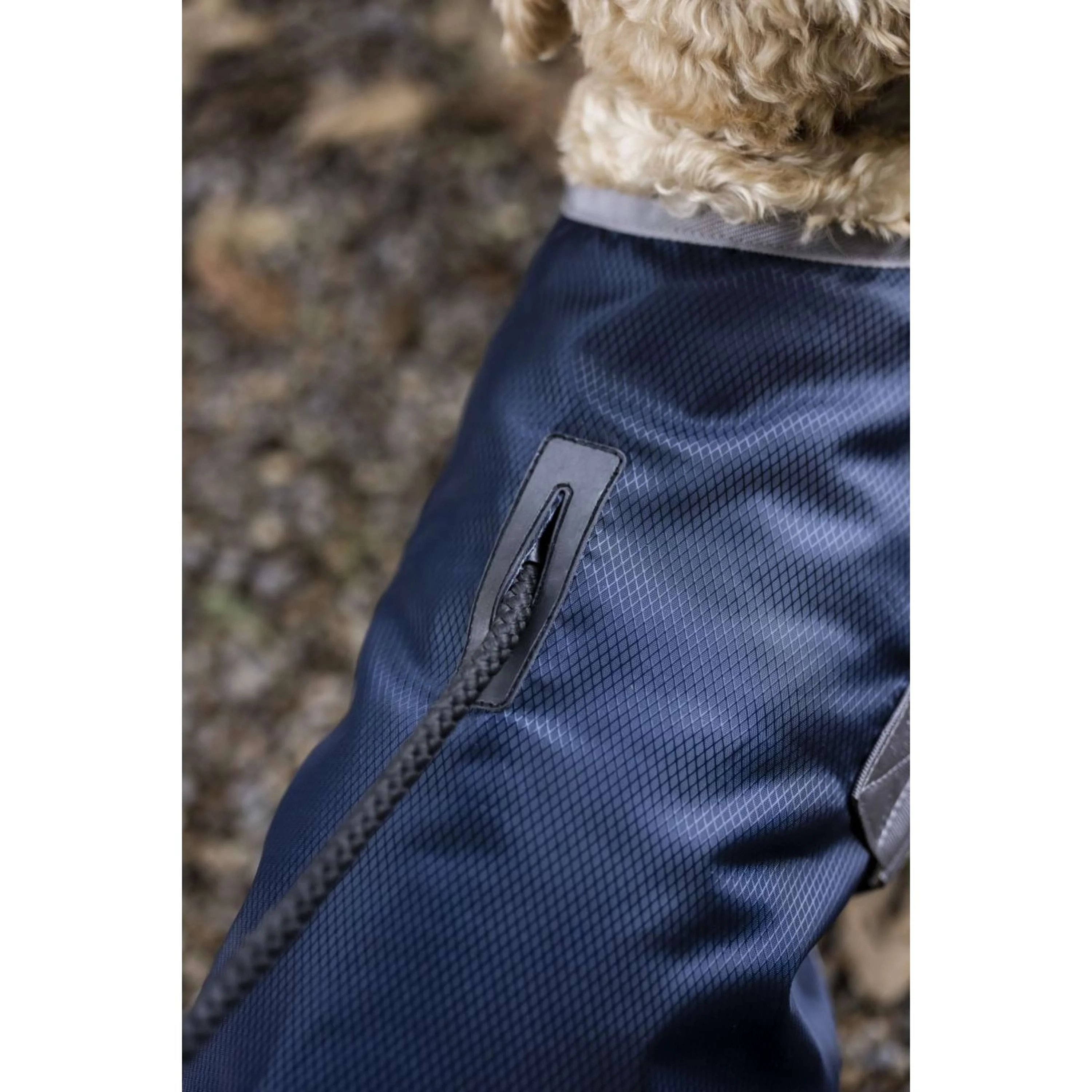 Horseware Ionic Therapy Dog Coat 50g Imperial Blue/Silver/Navy - Image 4