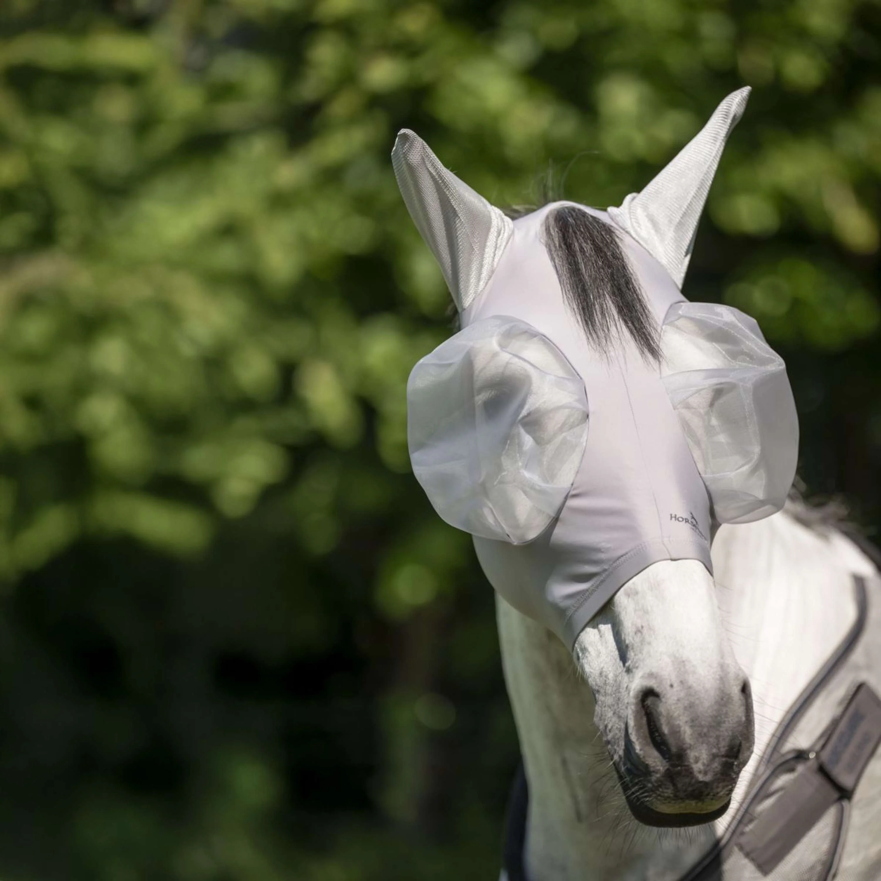 Horseware Masque Anti-Mouches Defense Silver/Silver - Image 3