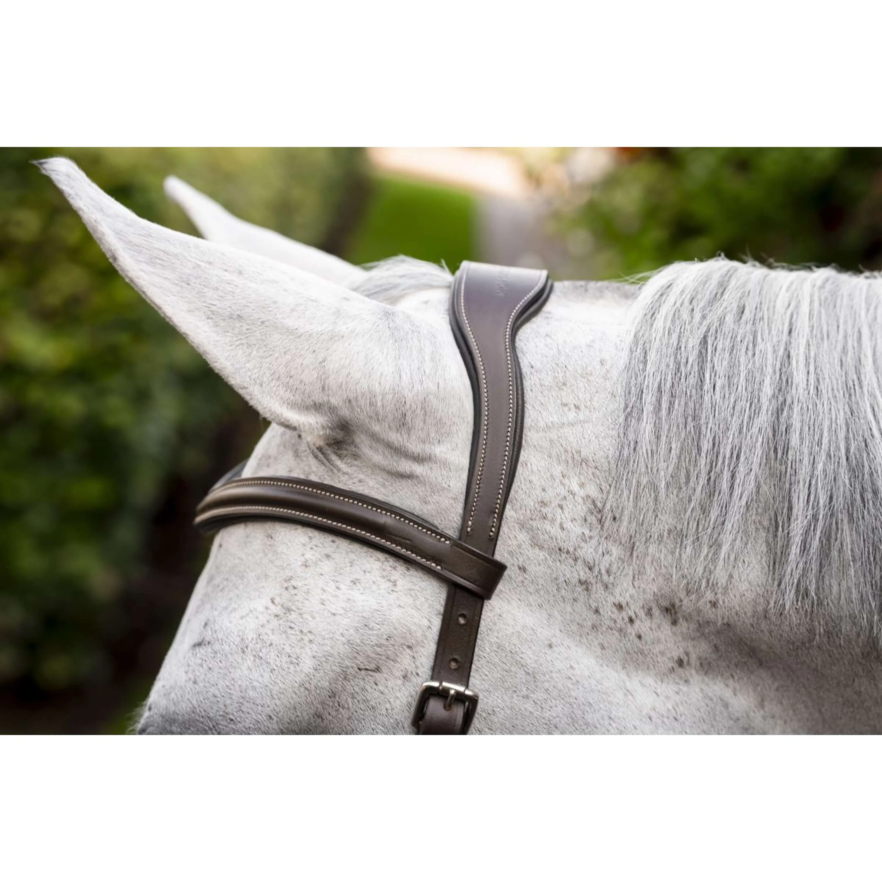 Horseware Micklem Deluxe Competition Bridle Dark Havana - Image 3