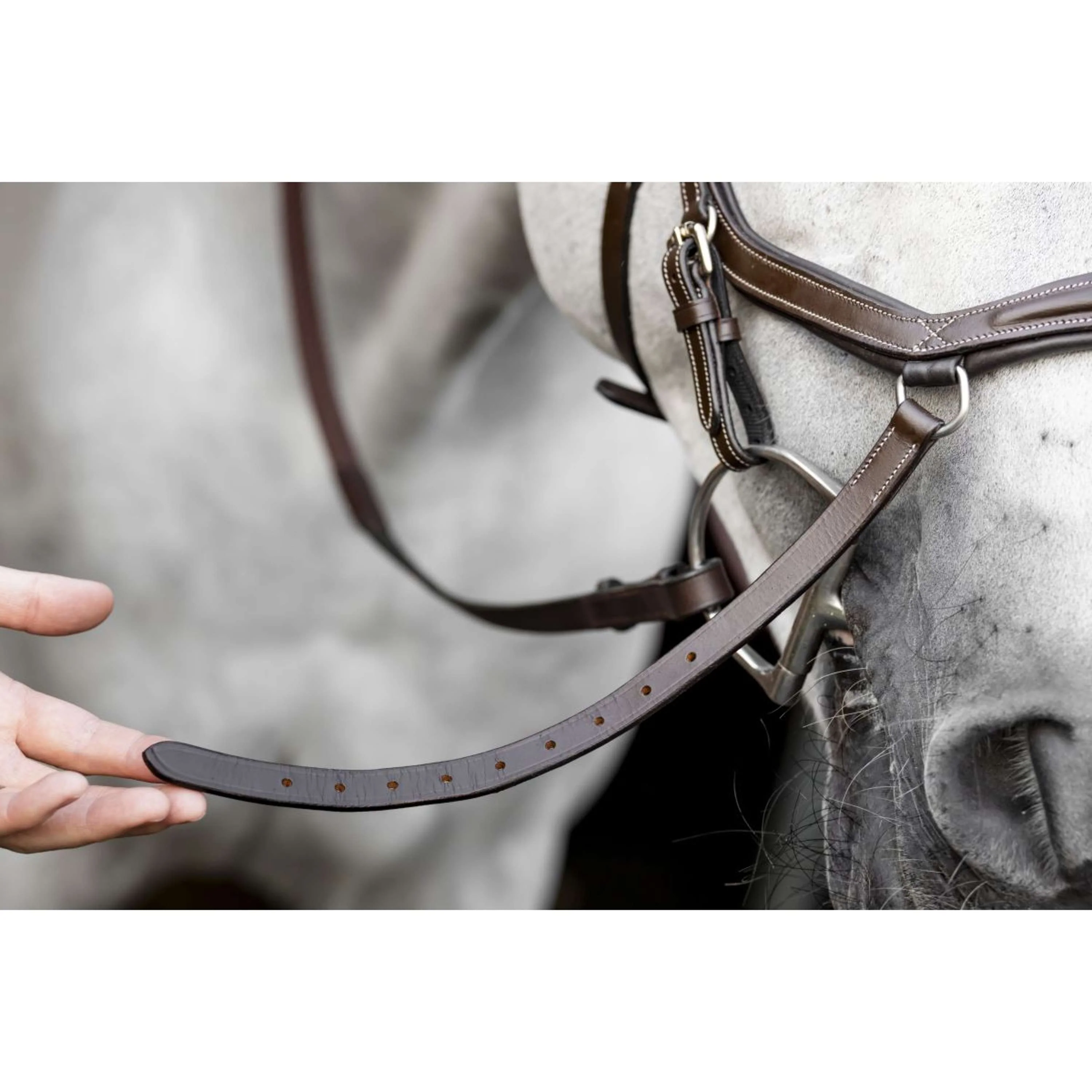 Horseware Micklem Deluxe Competition Bridle Dark Havana - Image 6