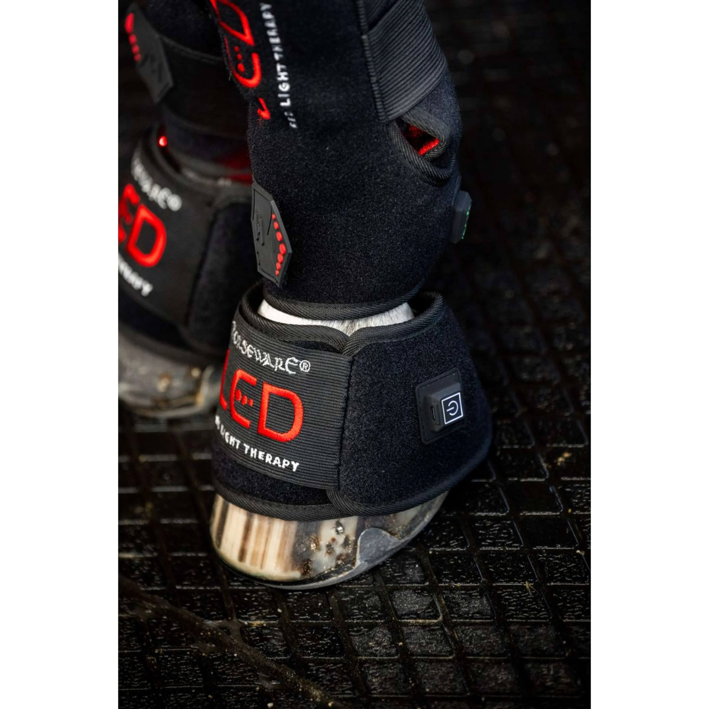 Horseware Mini Wraps LED Red Light Therapy Quad Noir/Noir - Image 6
