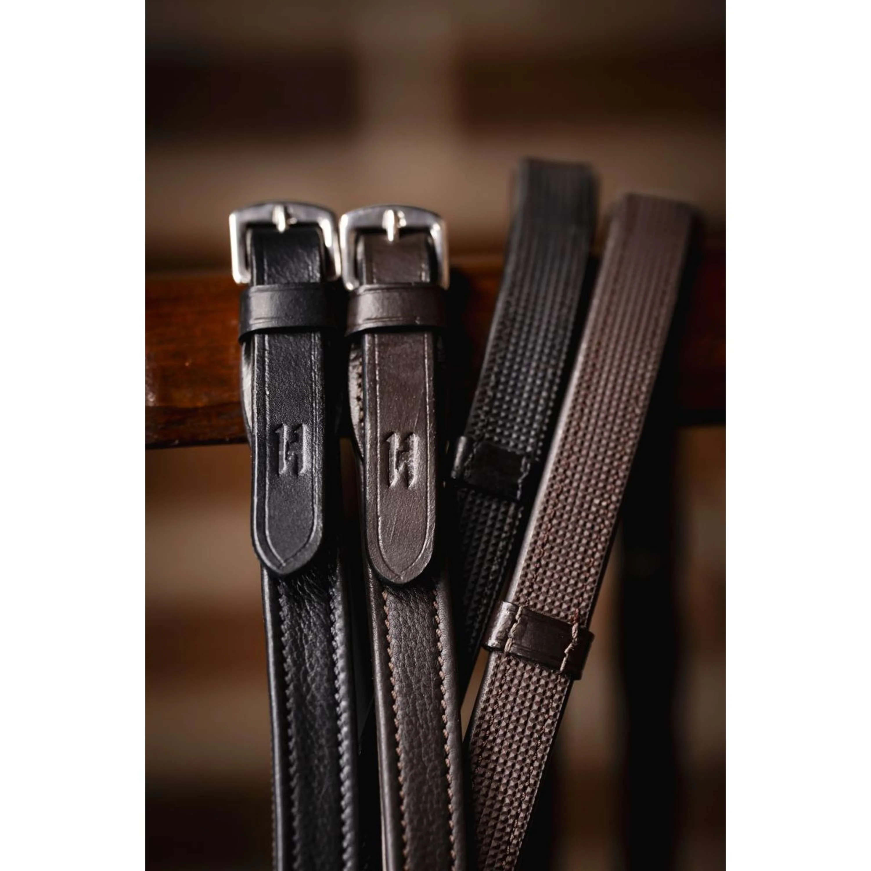 Horseware Rênes Jumper avec Arrêts Noir - Image 2