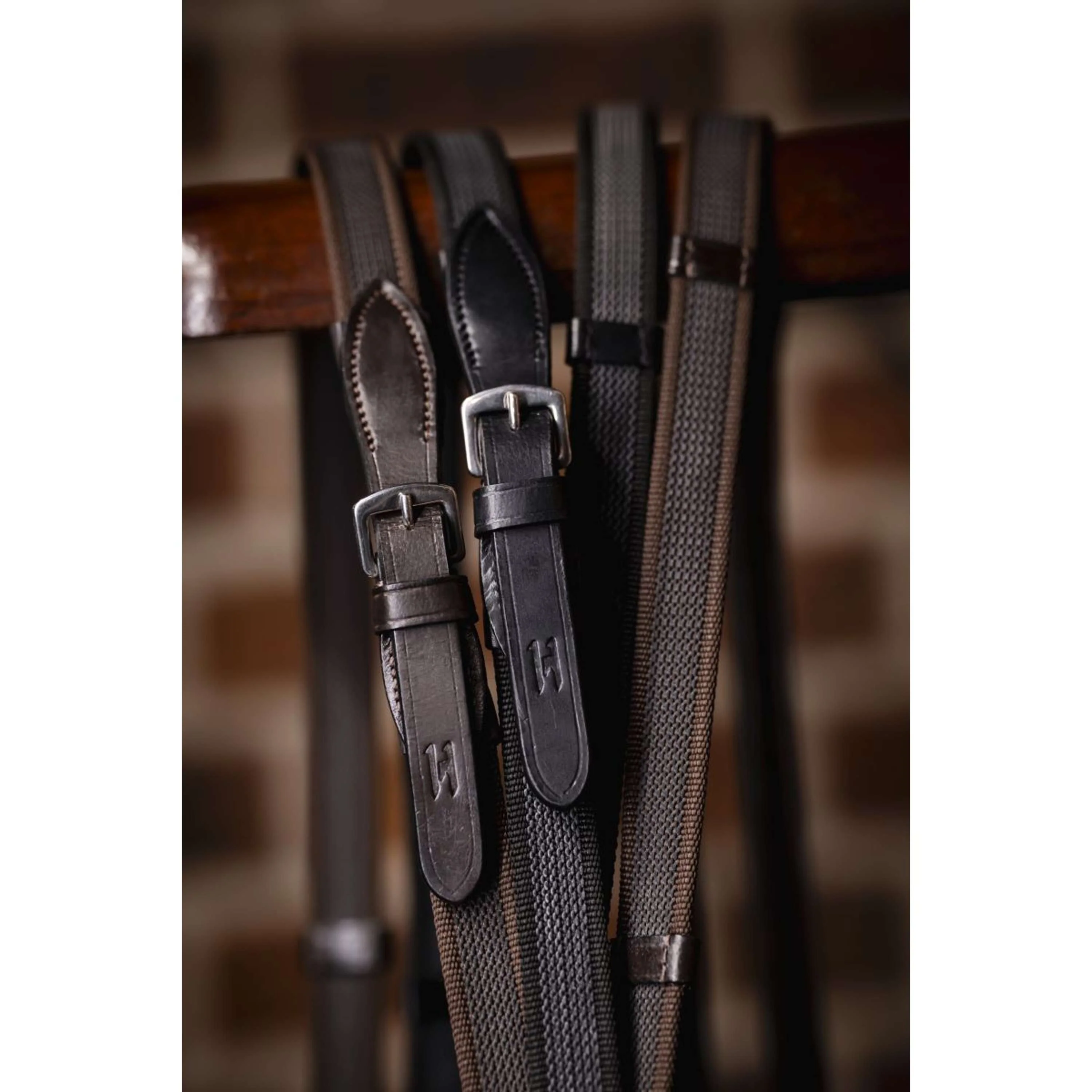 Horseware Rênes Rubber Grip Continental Marron - Image 2