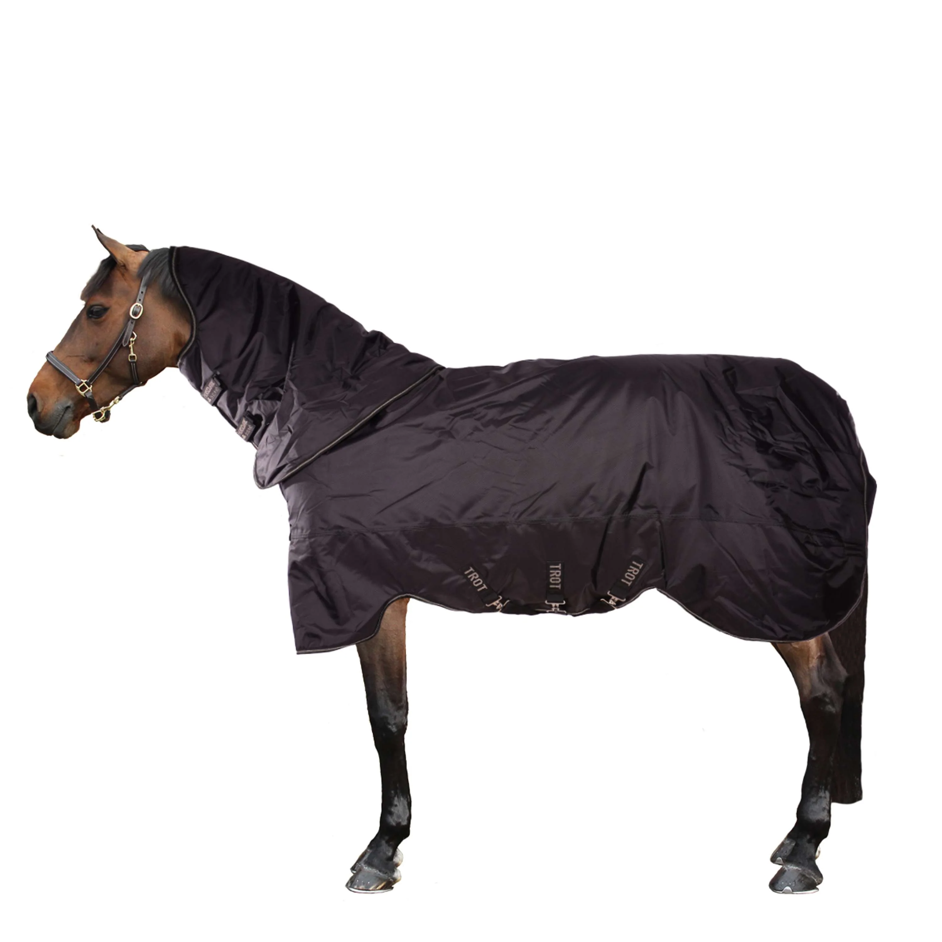 Horseware Trot Plus Heavy 350g Noir Tan - Image 2