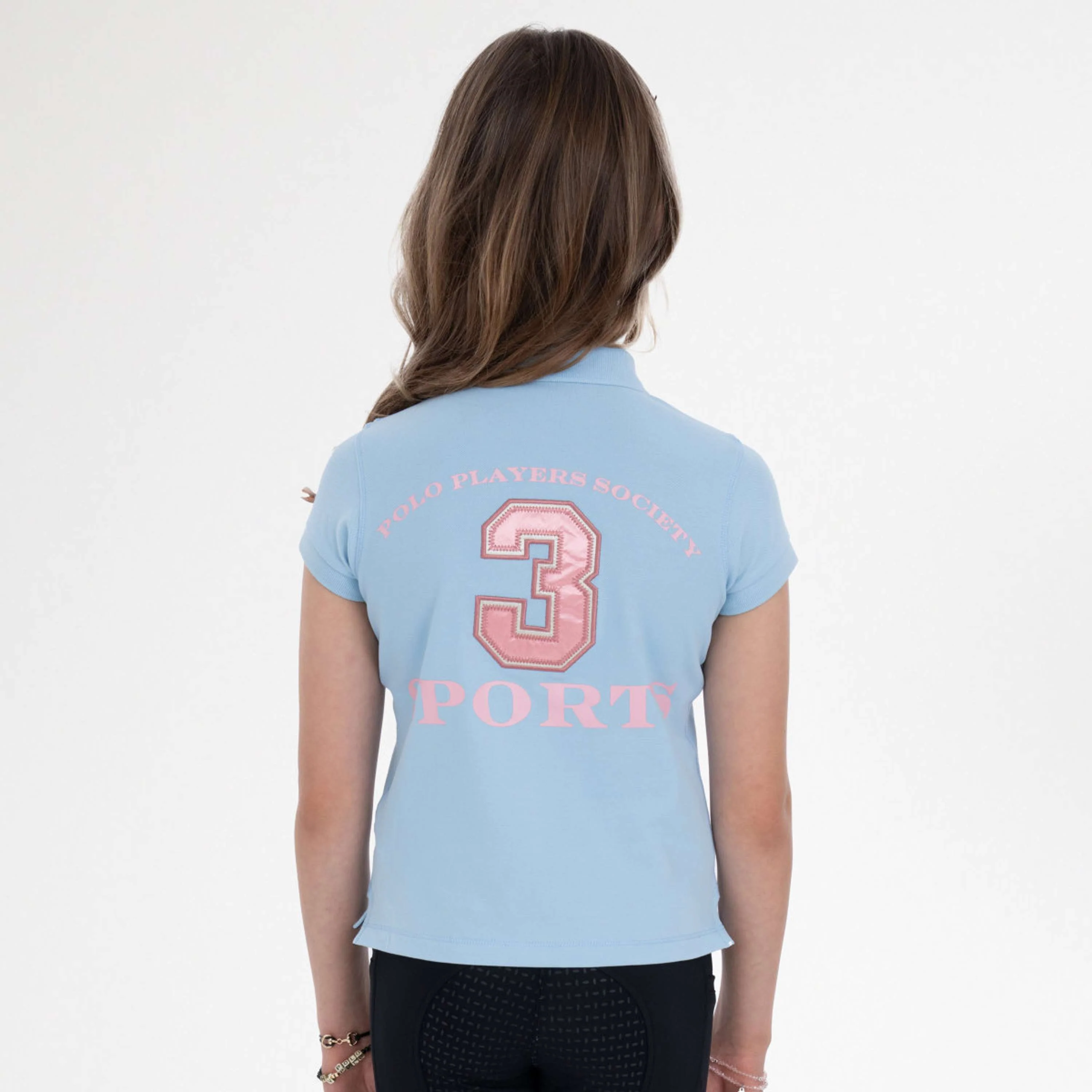 HV Polo Polo Favouritas EQ Kids Powder Blue - Image 4