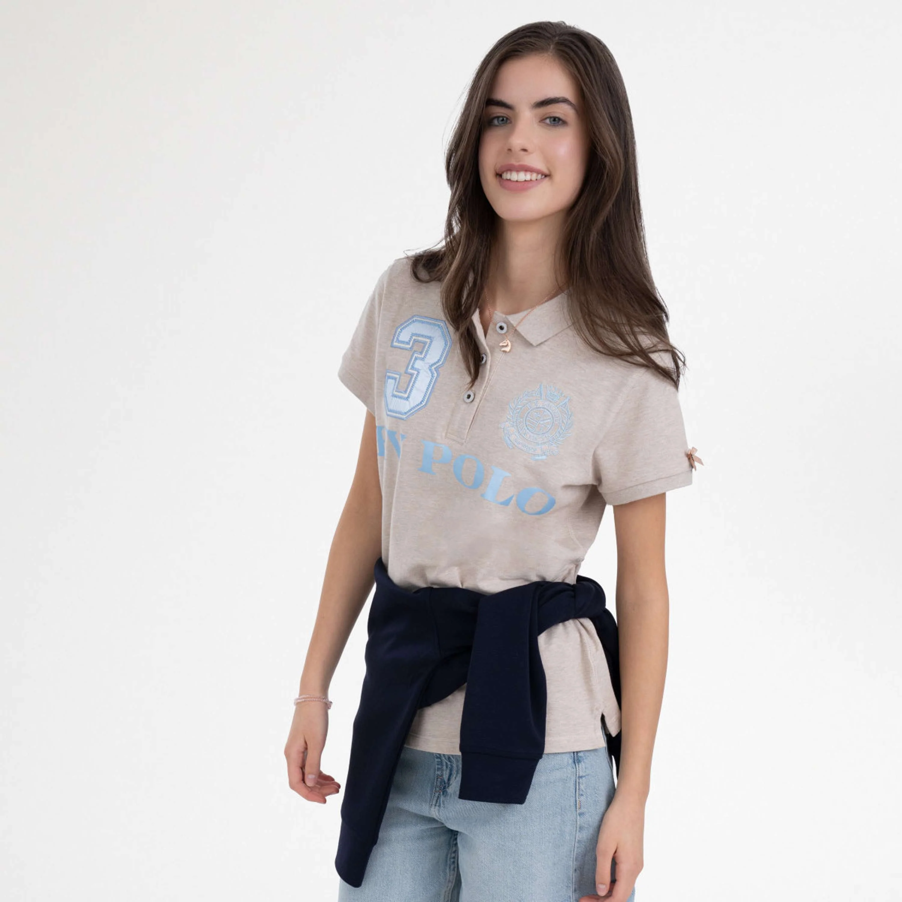 HV Polo Polo Favouritas EQ Natural Heather - Image 2