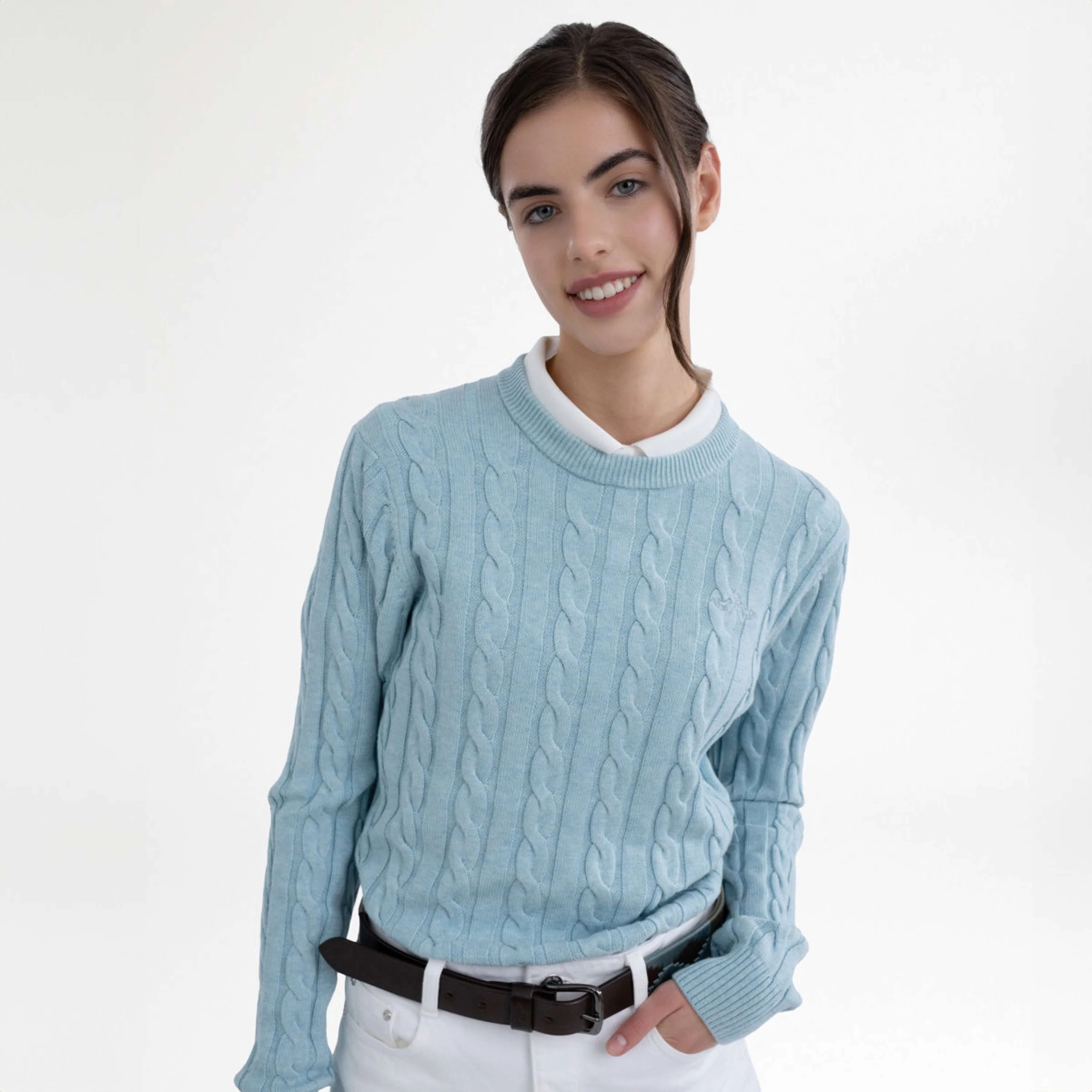 HV Polo Pullover HVPTally Aqua Sky - Image 2