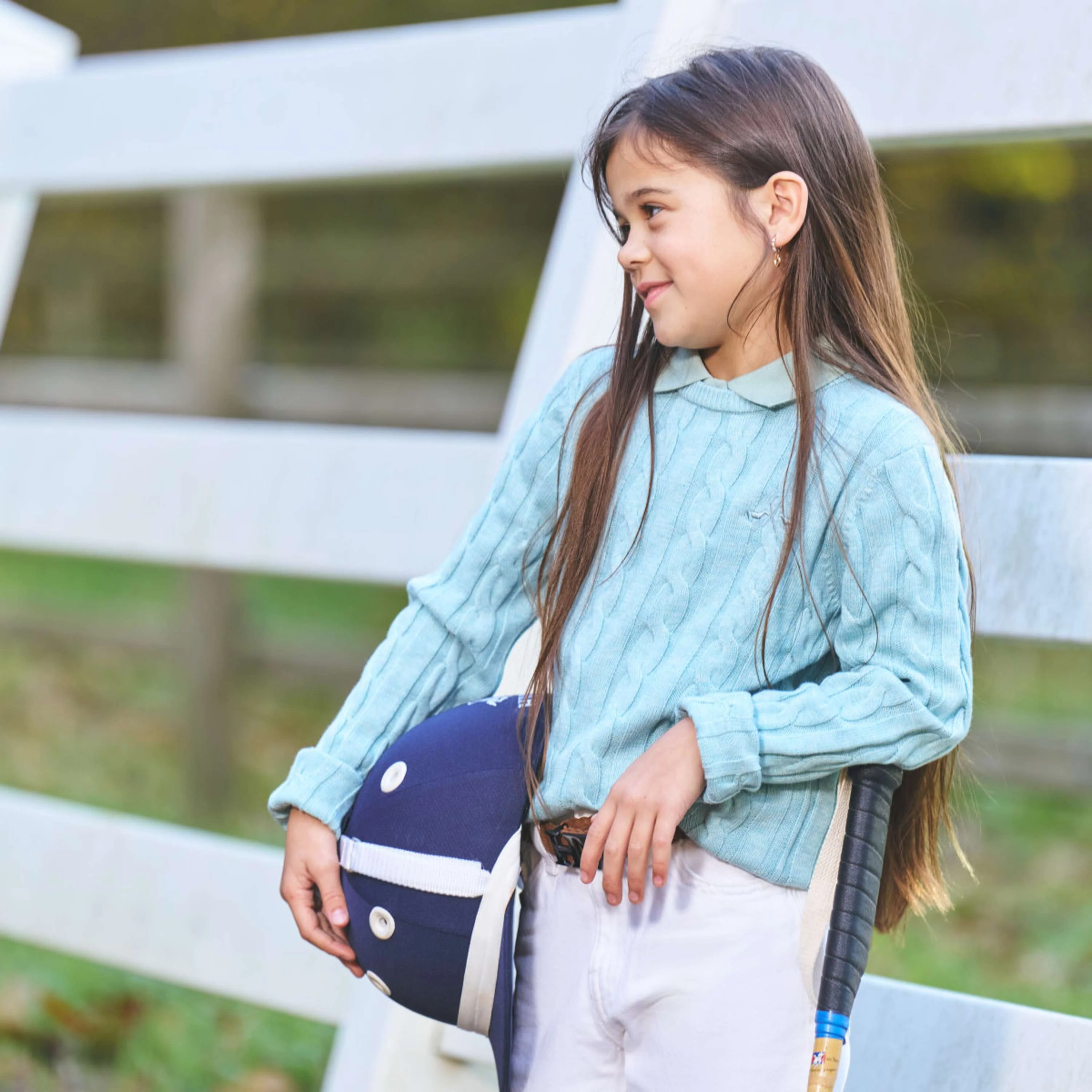 HV Polo Pullover HVPTally Kids Aqua Sky - Image 2