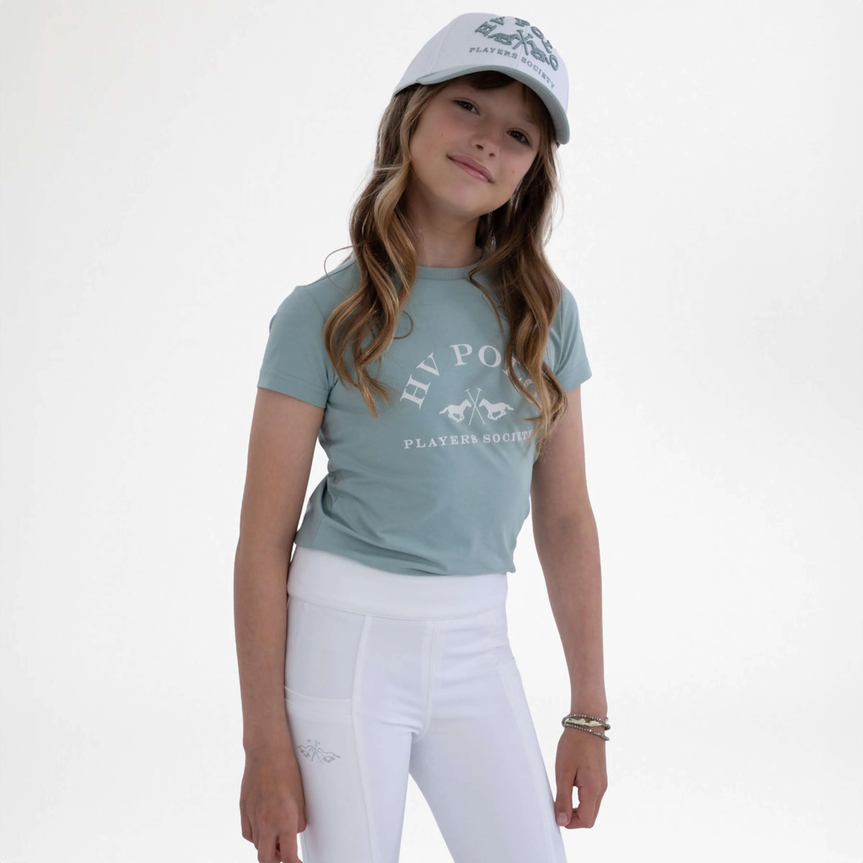 HV Polo T-Shirt HVPNatalie Kids Aqua Sky - Image 3